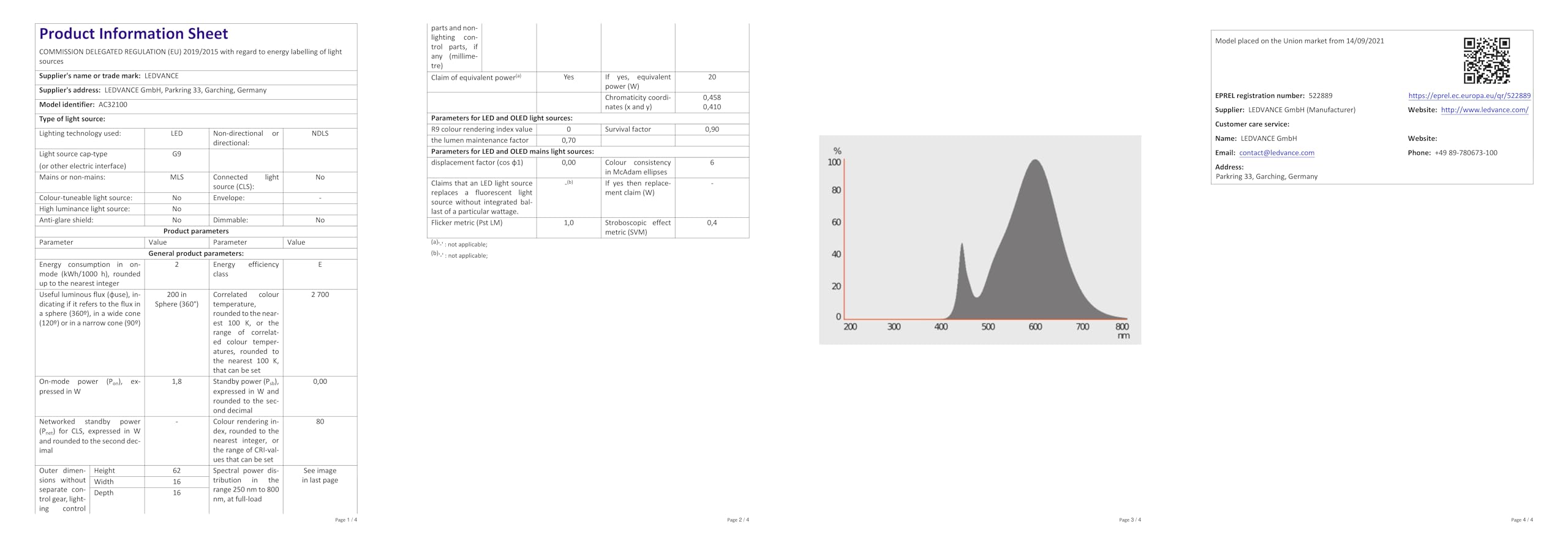 ledvance-osram-led-star-special-pin-gl20-ampoules-led-g9-verre-blanc-chaud-2700k image 7