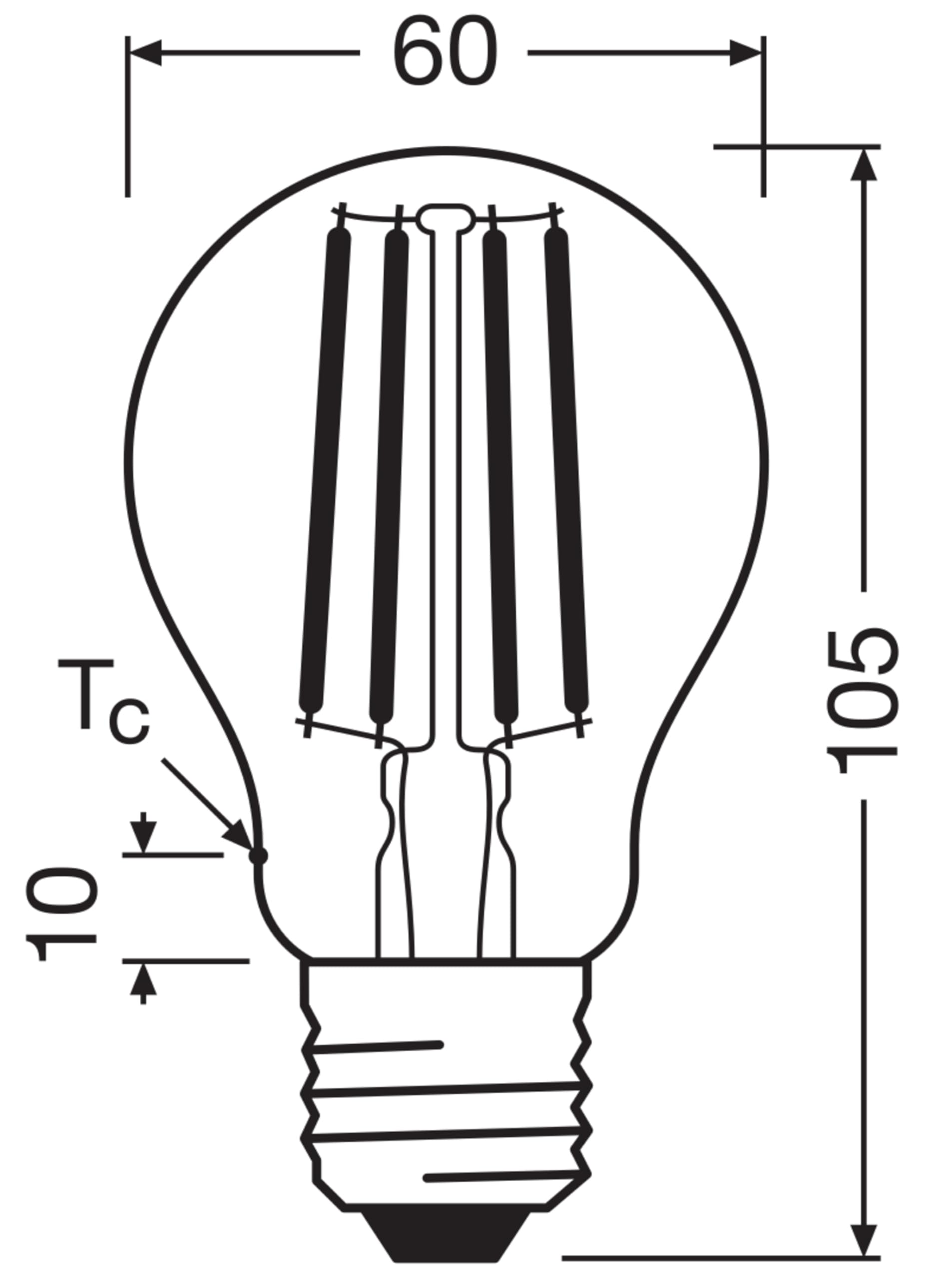 osram-led-superstar-high-efficiency-pack-de-5-ampoules-led-e27-filament-verre-cl image 4