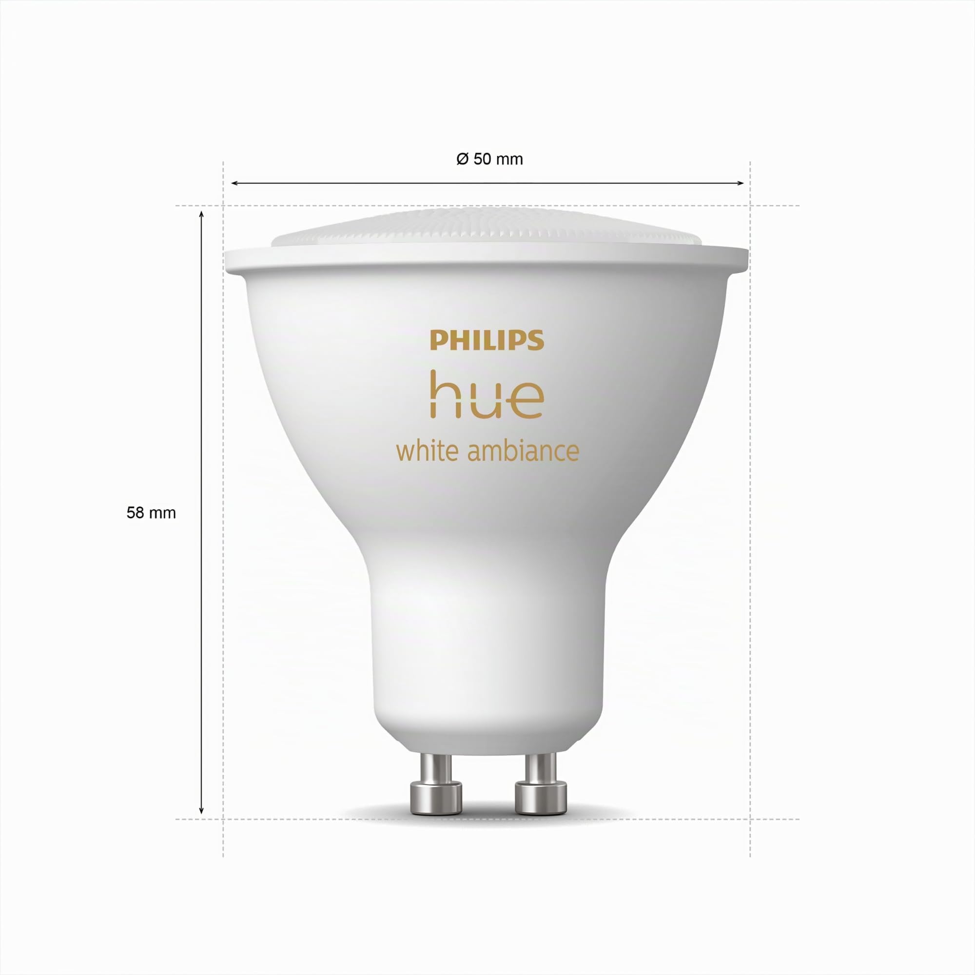 philips-hue-white-ambiance-gu10-pack-de-4-spots-connect-s-blanc-chaud-froid-r-gl image 8