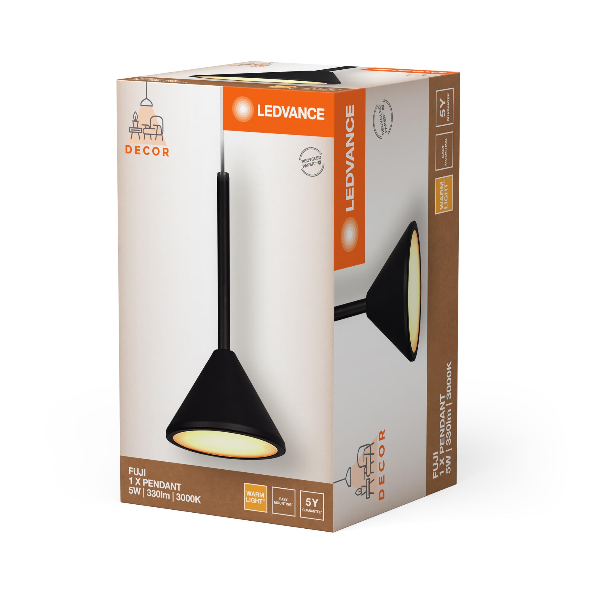 ledvance-decor-fuji-suspension-1-x-pendule-13w-3000k-noir-luminaire-d-coratif-su image 7