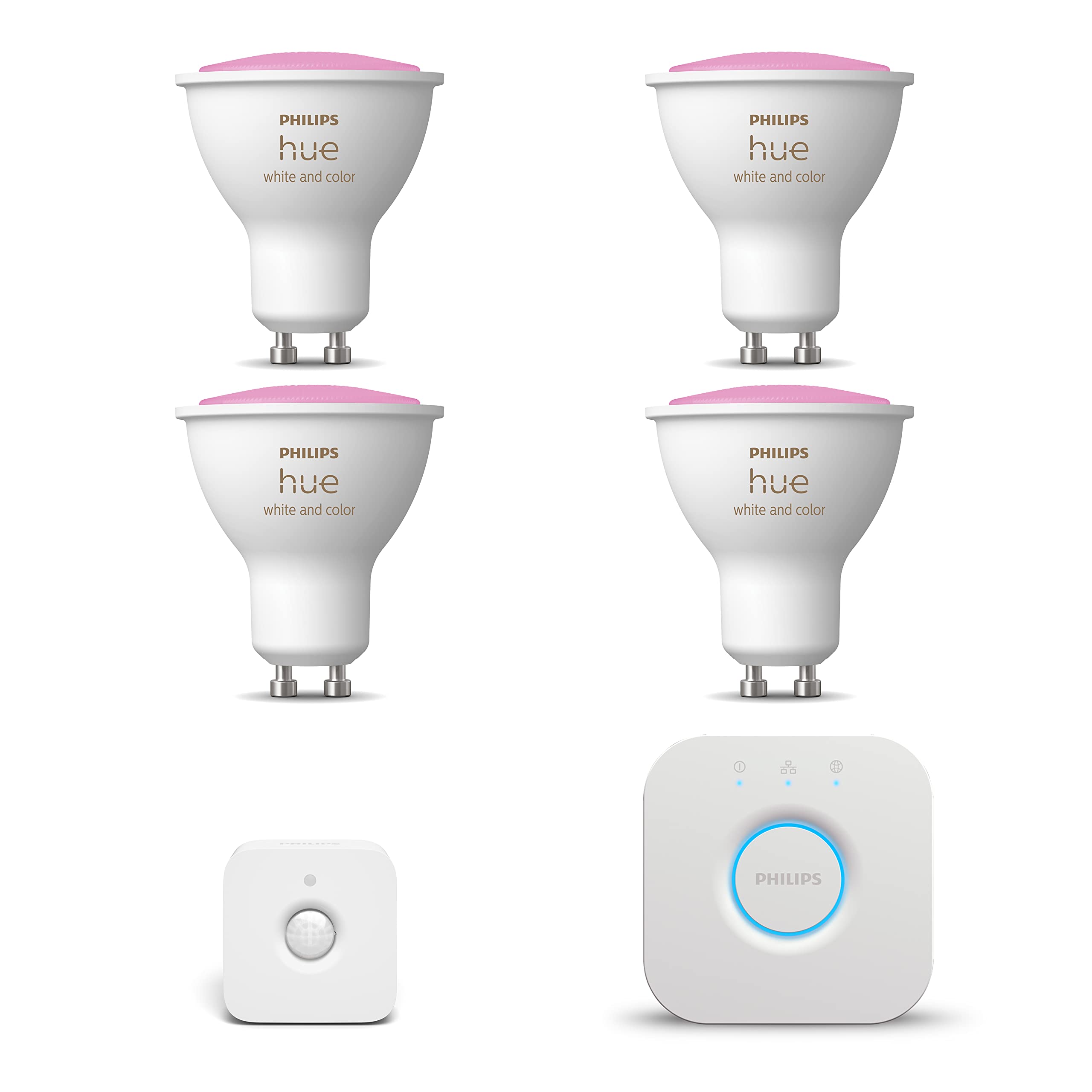 philips-hue-white-and-color-ambiance-kit-de-d-marrage-gu10-4-spots-couleur-hue-b image 1