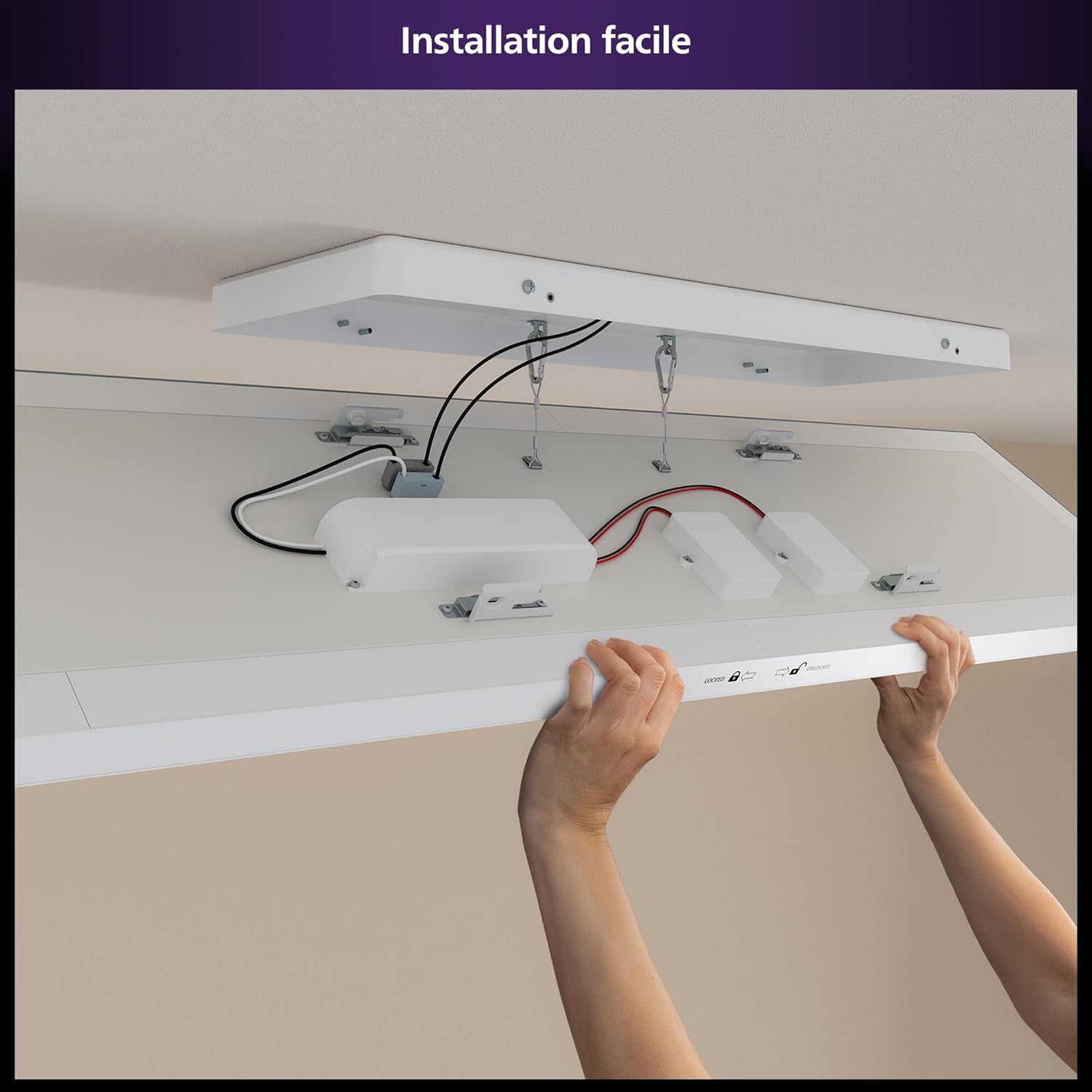 philips-hue-datura-panneau-de-plafond-intelligent-rectangulaire-30-x-120-cm-lumi image 7