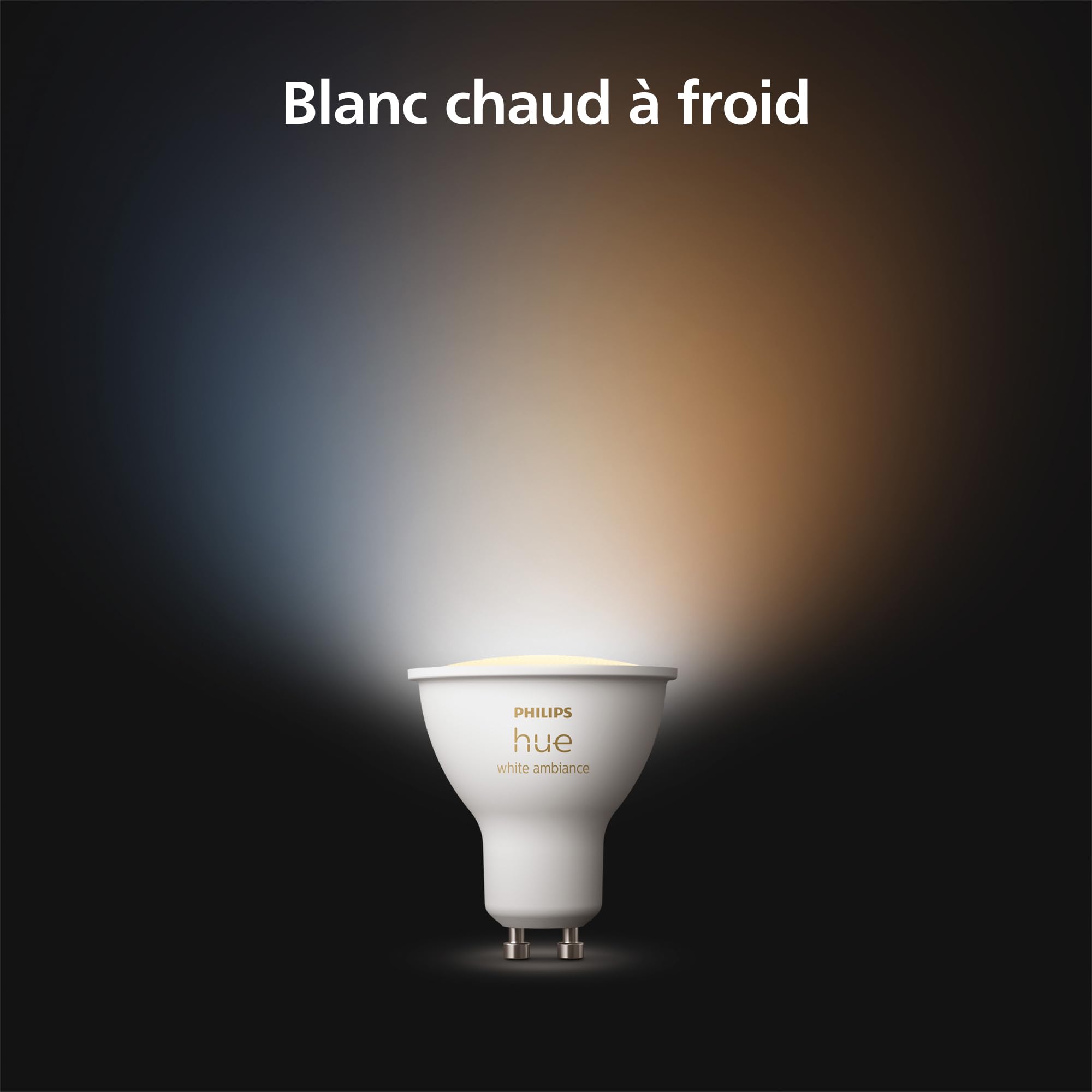 philips-hue-white-ambiance-ampoule-led-connect-e-gu10-400-lumens-blanc-chaud-fro image 2