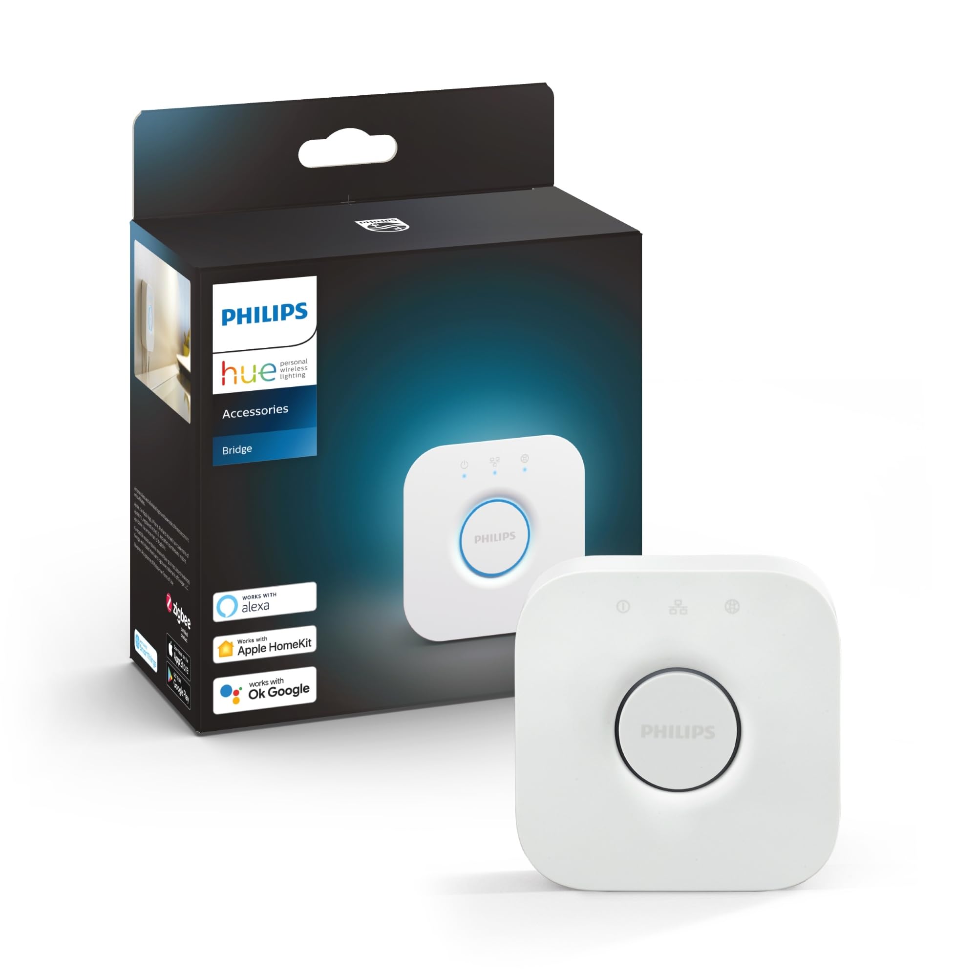 philips-hue-bridge-2-0-hub-central-d-clairage-intelligent-compatible-alexa-googl image 2
