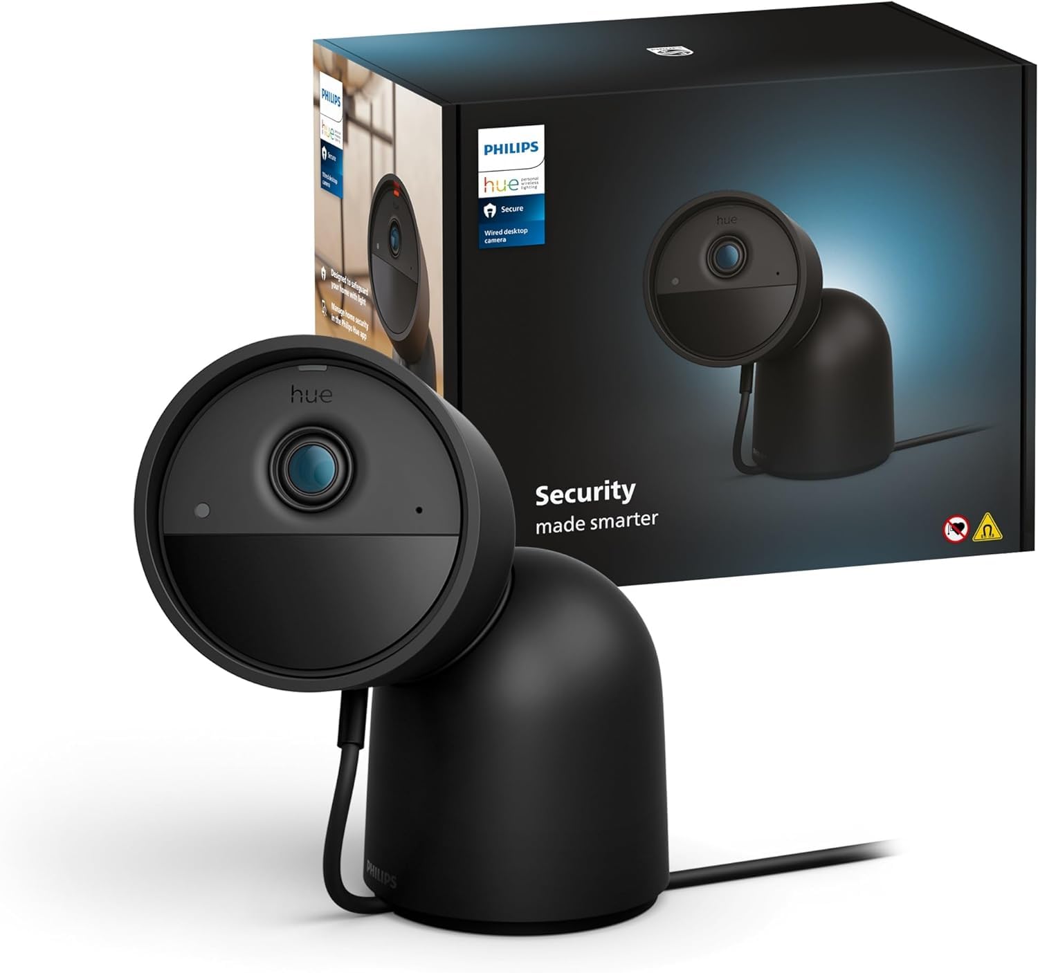 philips-hue-secure-cam-ra-de-s-curit-filaire-hd-1080p-int-rieur-ext-rieur-avec-s image 1