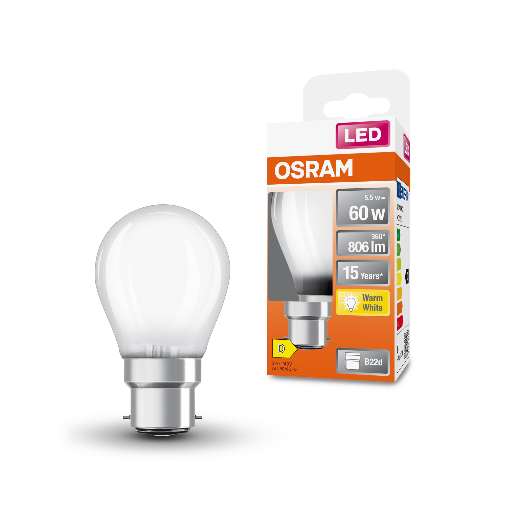 ledvance-osram-led-star-classic-b25-ampoule-led-filament-clair-forme-bougie-culo image 5