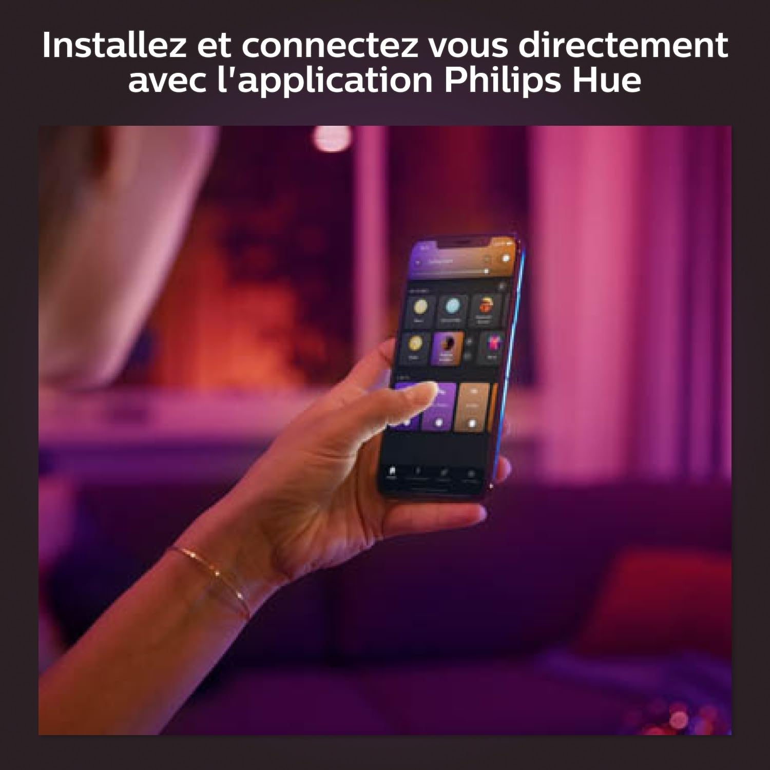 philips-hue-white-and-color-ambiance-surimu-plafonnier-led-rectangulaire-connect image 8