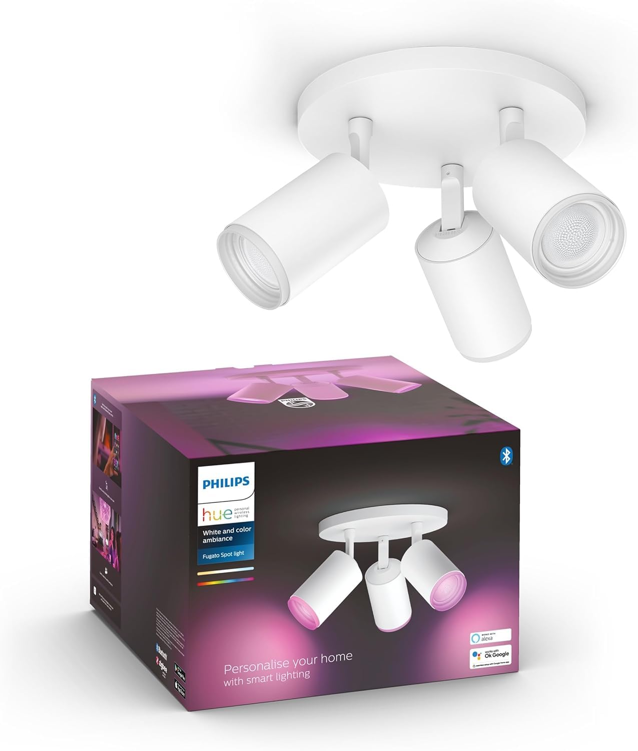 philips-hue-white-color-ambiance-fugato-lot-de-3-spots-ronds-encastr-s-led-conne image 1