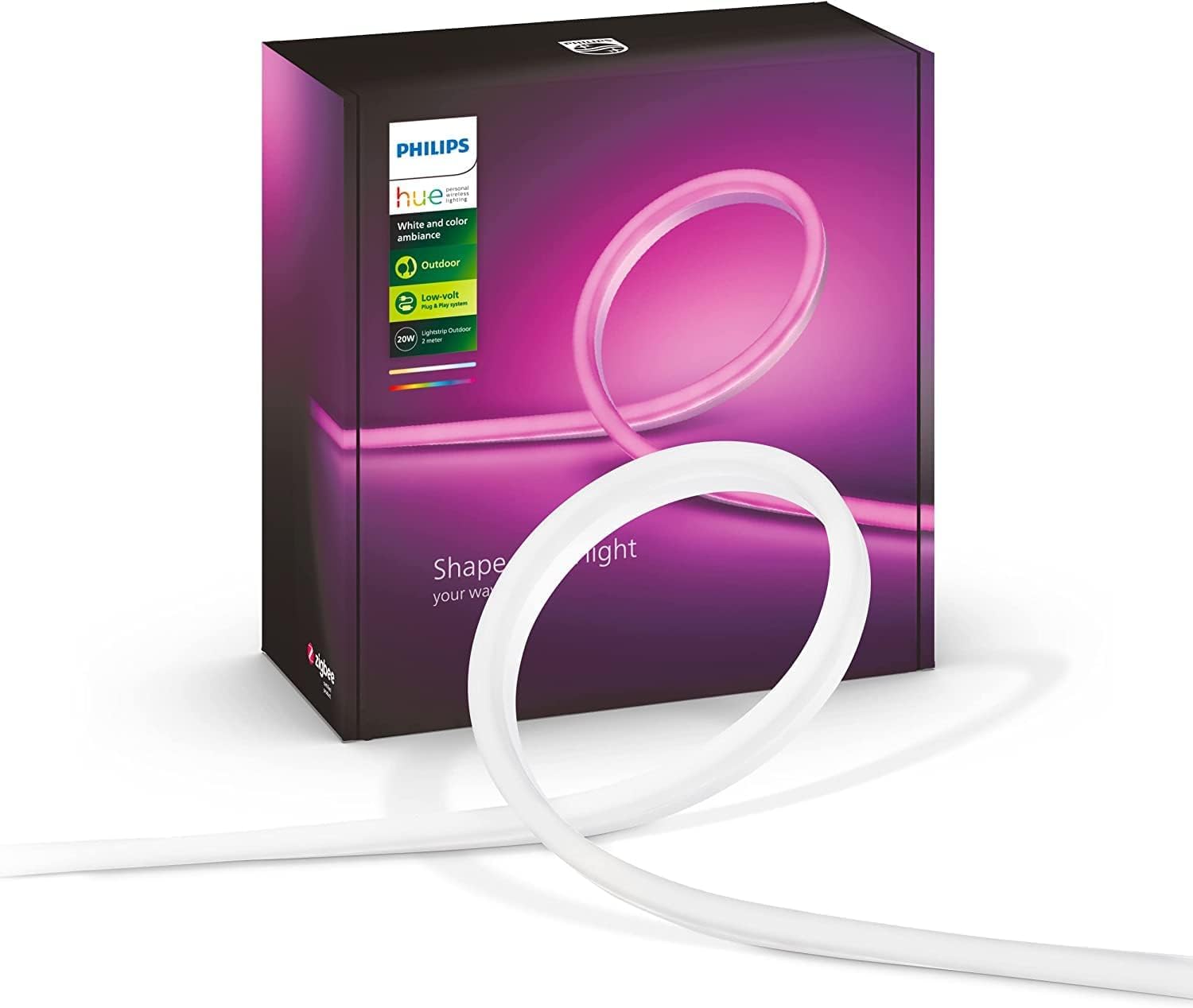 philips-hue-white-color-ambiance-outdoor-lightstrip-2-m-bluetooth-rallonge-basse image 2