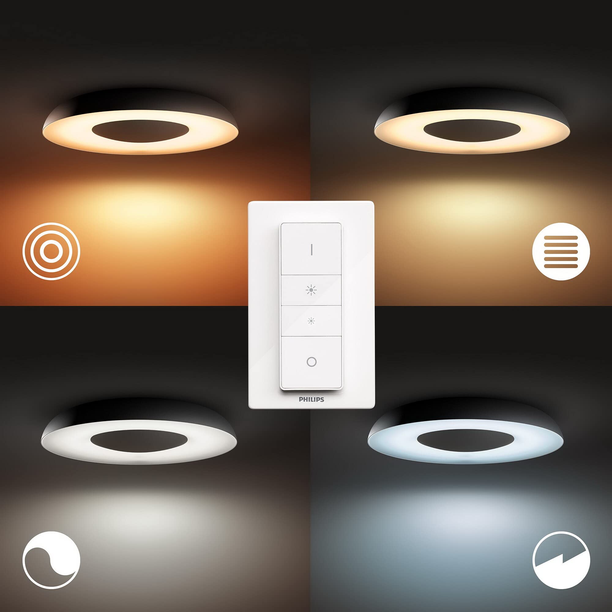 philips-hue-white-color-ambiance-still-plafonnier-led-32-w-noir-avec-t-l-command image 6