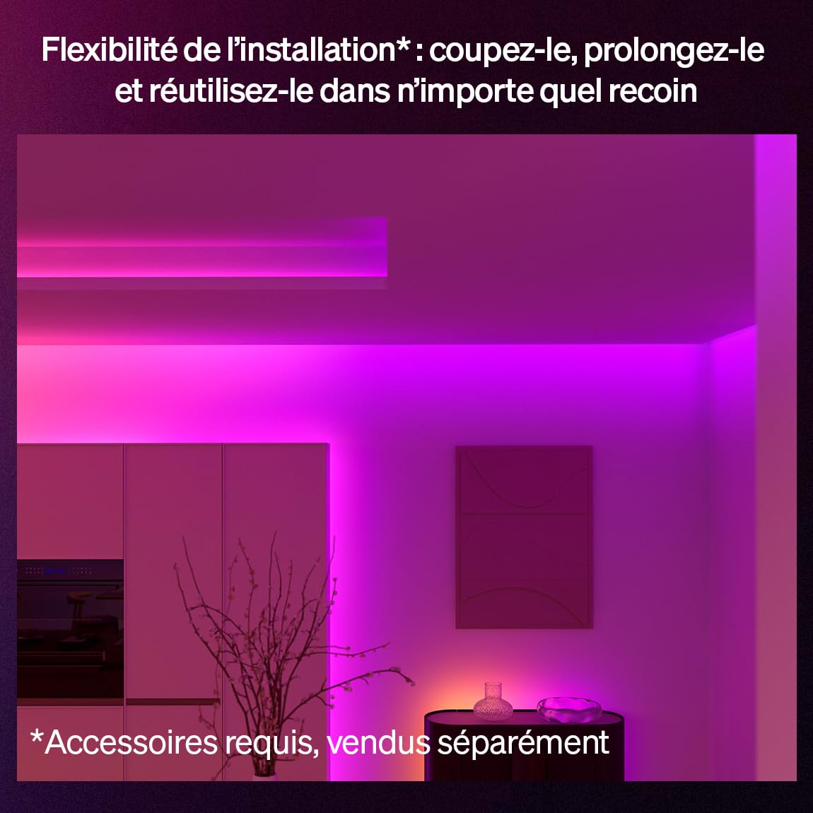 philips-hue-flux-ultrabright-bande-led-10-m-6000-lm-blanc-chaud-froid-et-couleur image 4