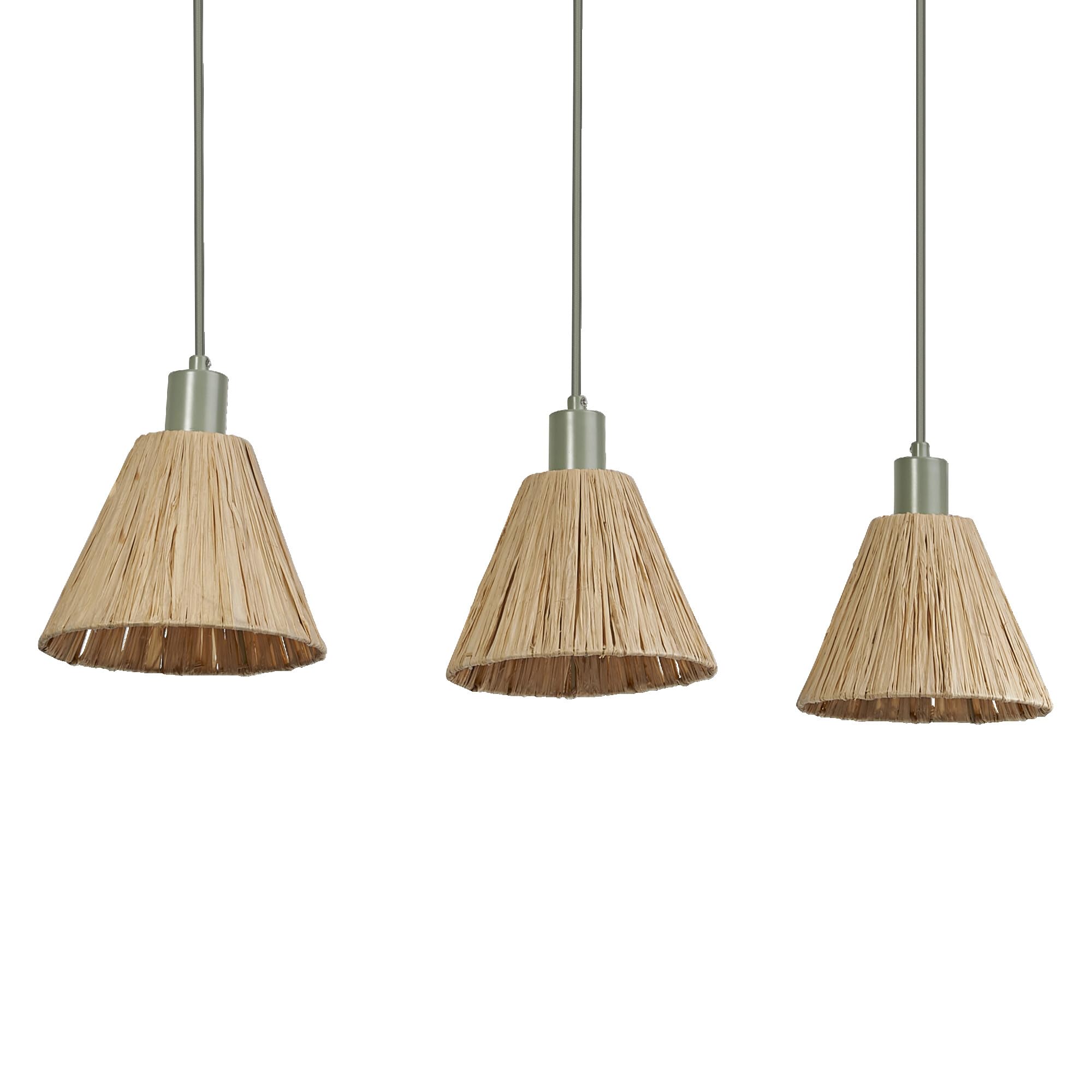 ledvance-decor-raffia-linear-suspension-3-lampes-verte-en-raphia-recycl-et-m-tal image 4