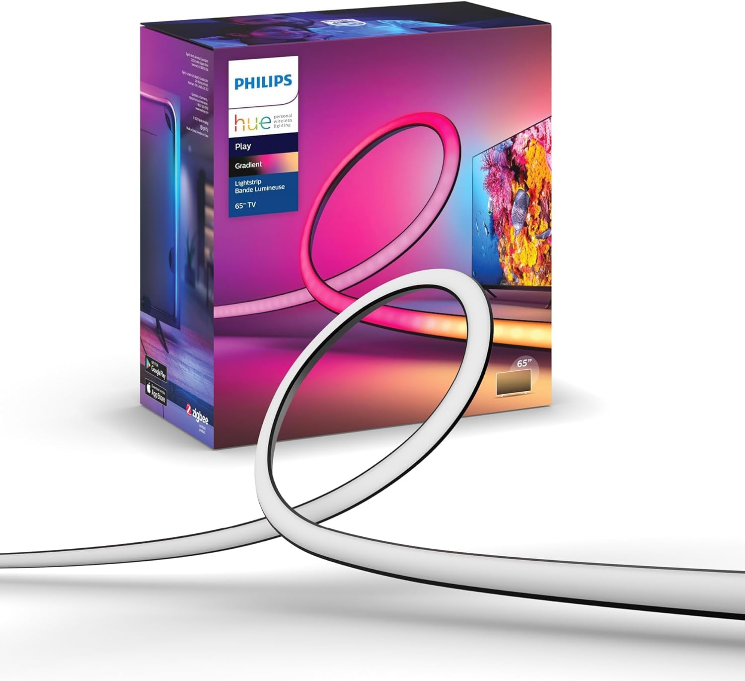 philips-hue-play-gradient-lightstrip-55-pouces-bande-led-ambilight-tv-avec-synch image 8