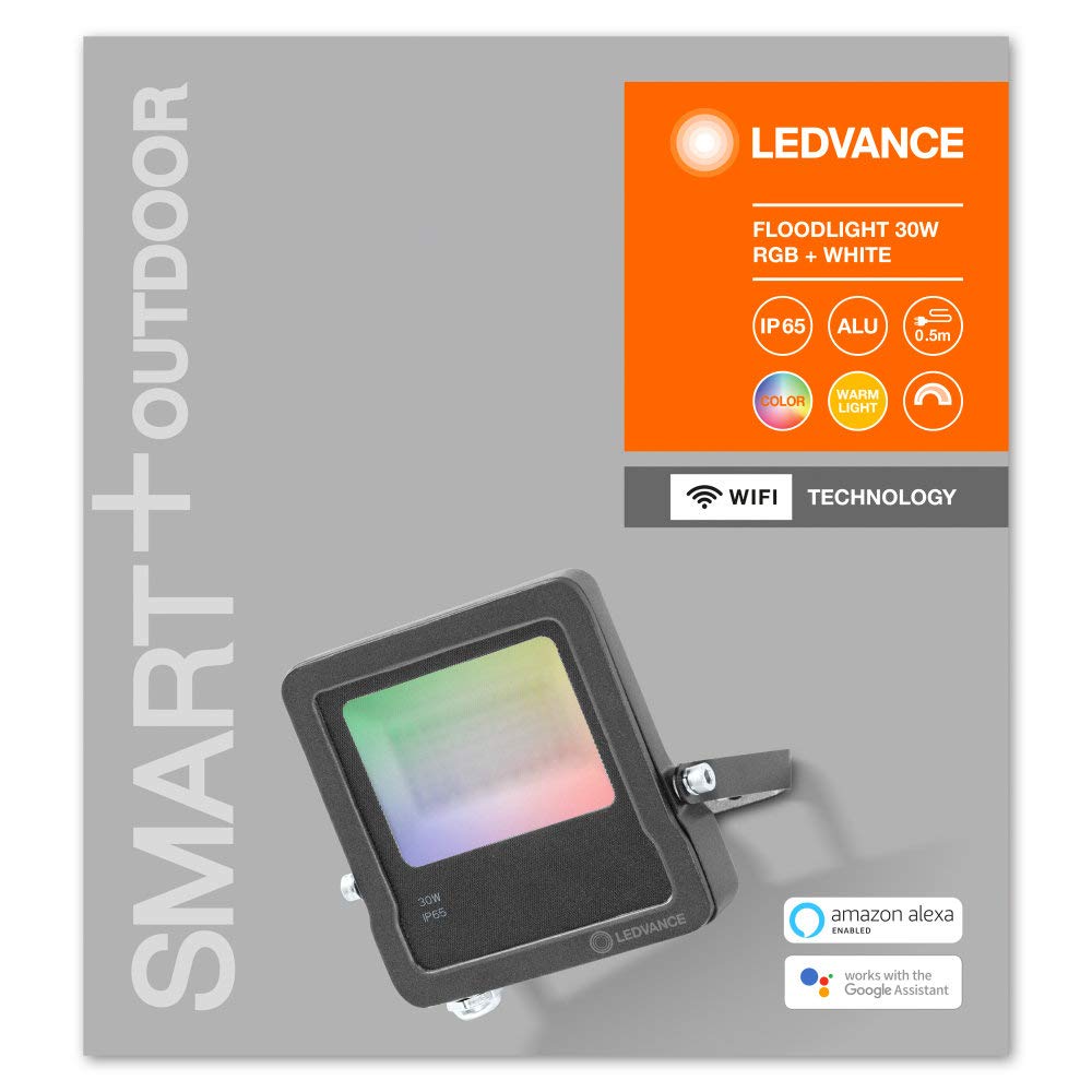 ledvance-smart-wifi-projecteur-ext-rieur-led-30-w-rgbw-aluminium-ip65-couleurs-r image 2