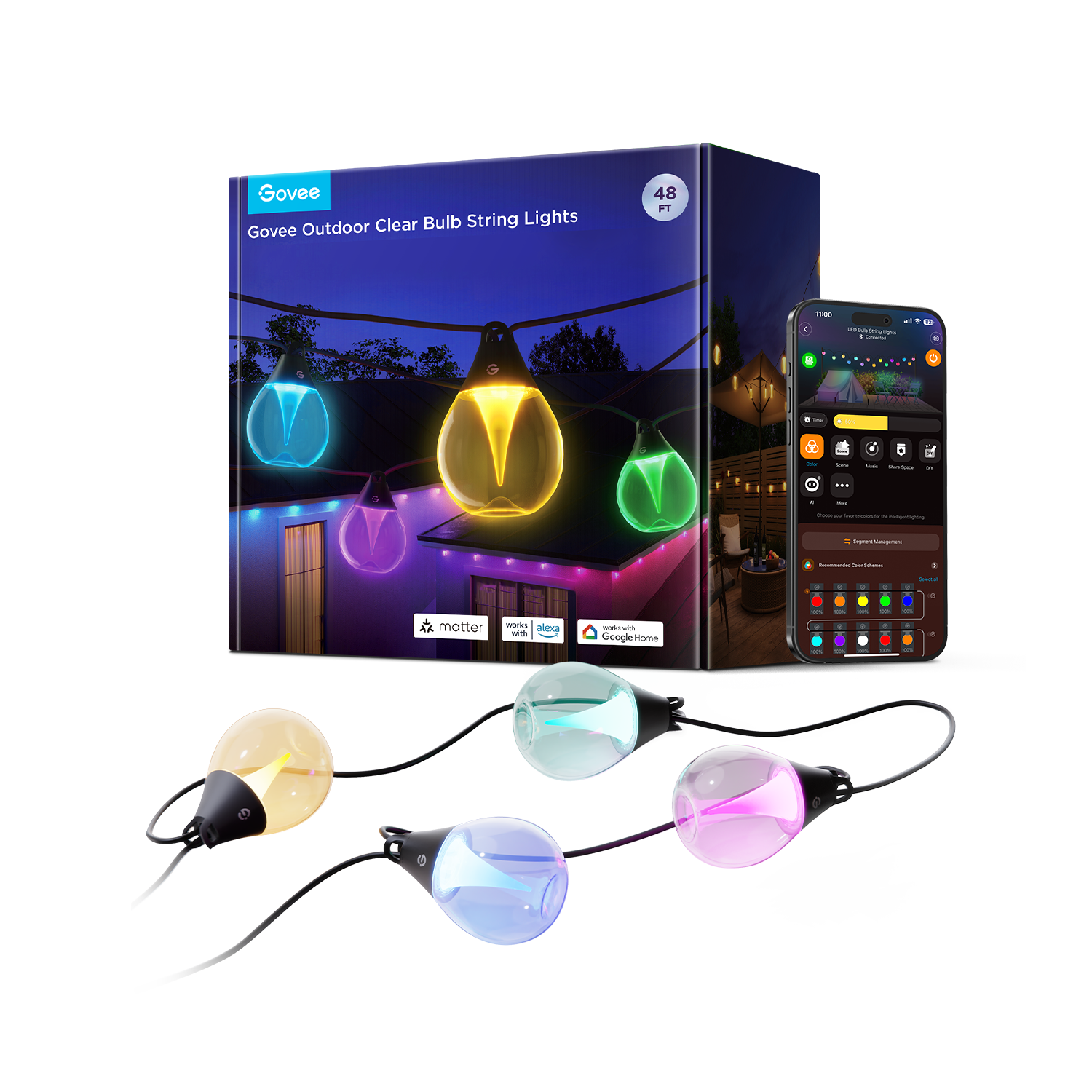 govee-outdoor-clear-bulb-string-lights-offre-sp-ciale-guirlande-ext-rieure-ampou image 1