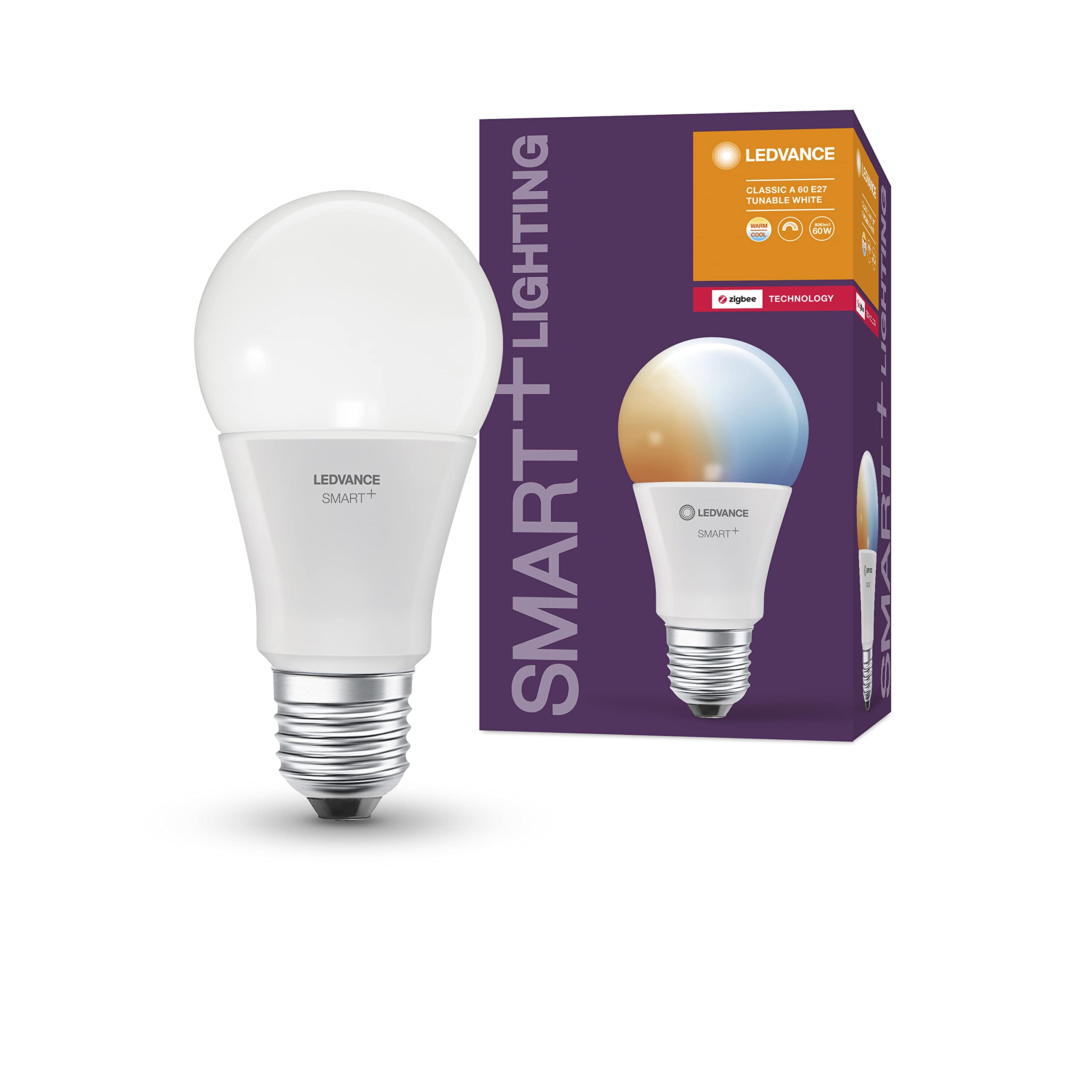 ledvance-smart-classic-tunable-white-e27-ampoule-led-connect-e-zigbee-8-5-w-2700 image 5