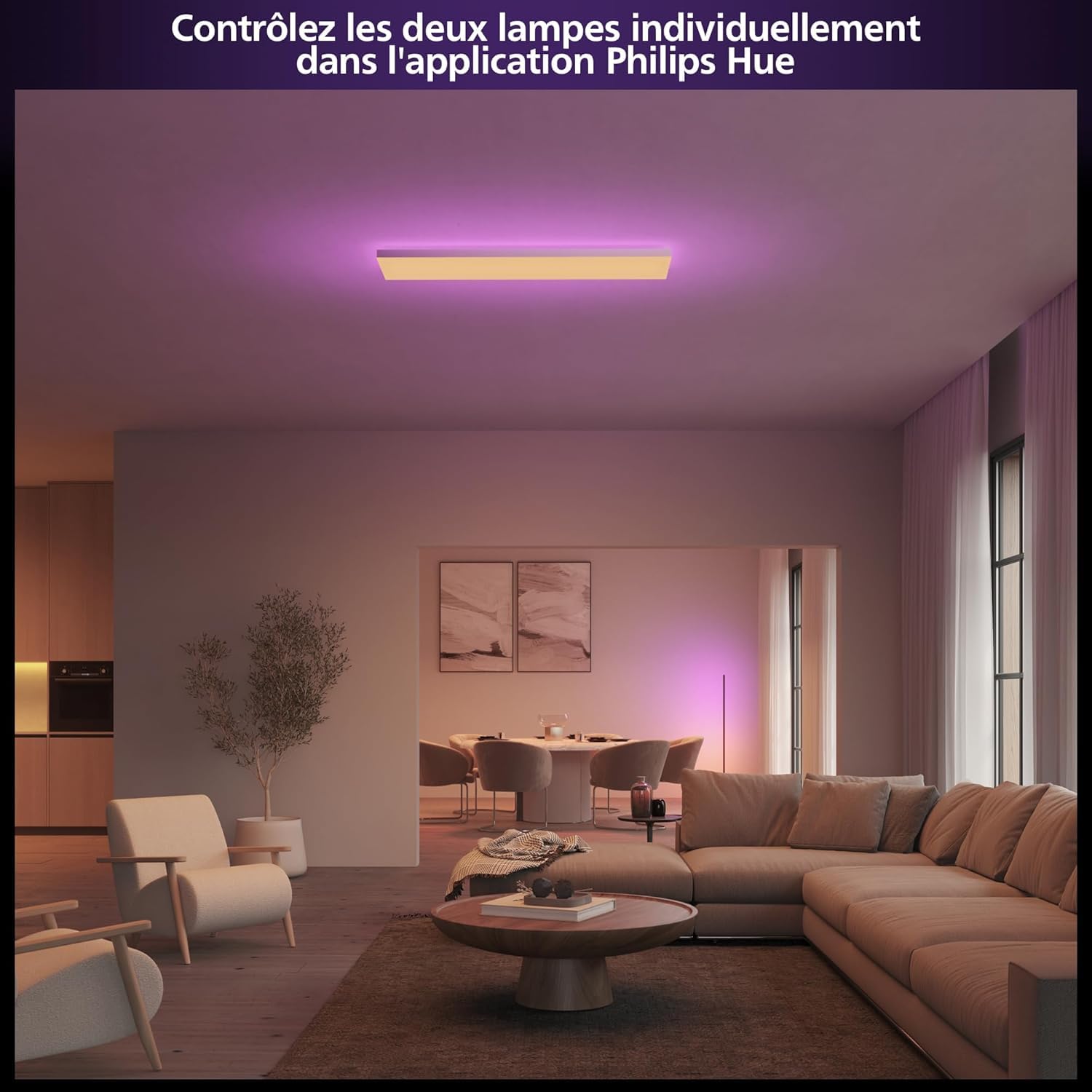 philips-hue-datura-panneau-de-plafond-intelligent-rectangulaire-30-x-120-cm-lumi image 4