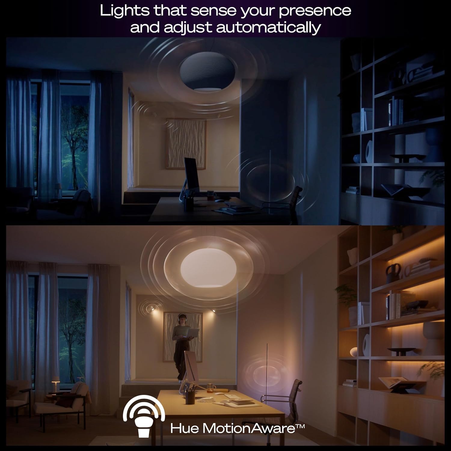 philips-hue-starter-kit-hue-bridge-pro-sans-fil-4-downlights-minces-5-6-pouces-b image 6