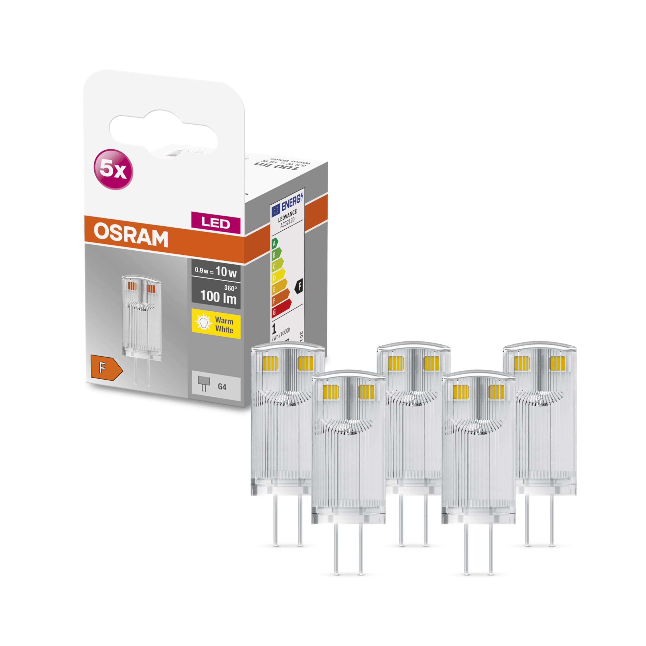 osram-led-star-pin-g9-lot-de-5-ampoules-led-470-lumens-blanc-chaud-2700k-verre-t image 8