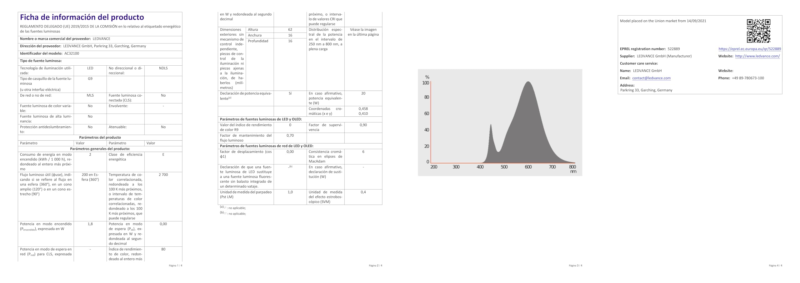 ledvance-osram-led-star-special-pin-gl20-ampoules-led-g9-verre-blanc-chaud-2700k image 5