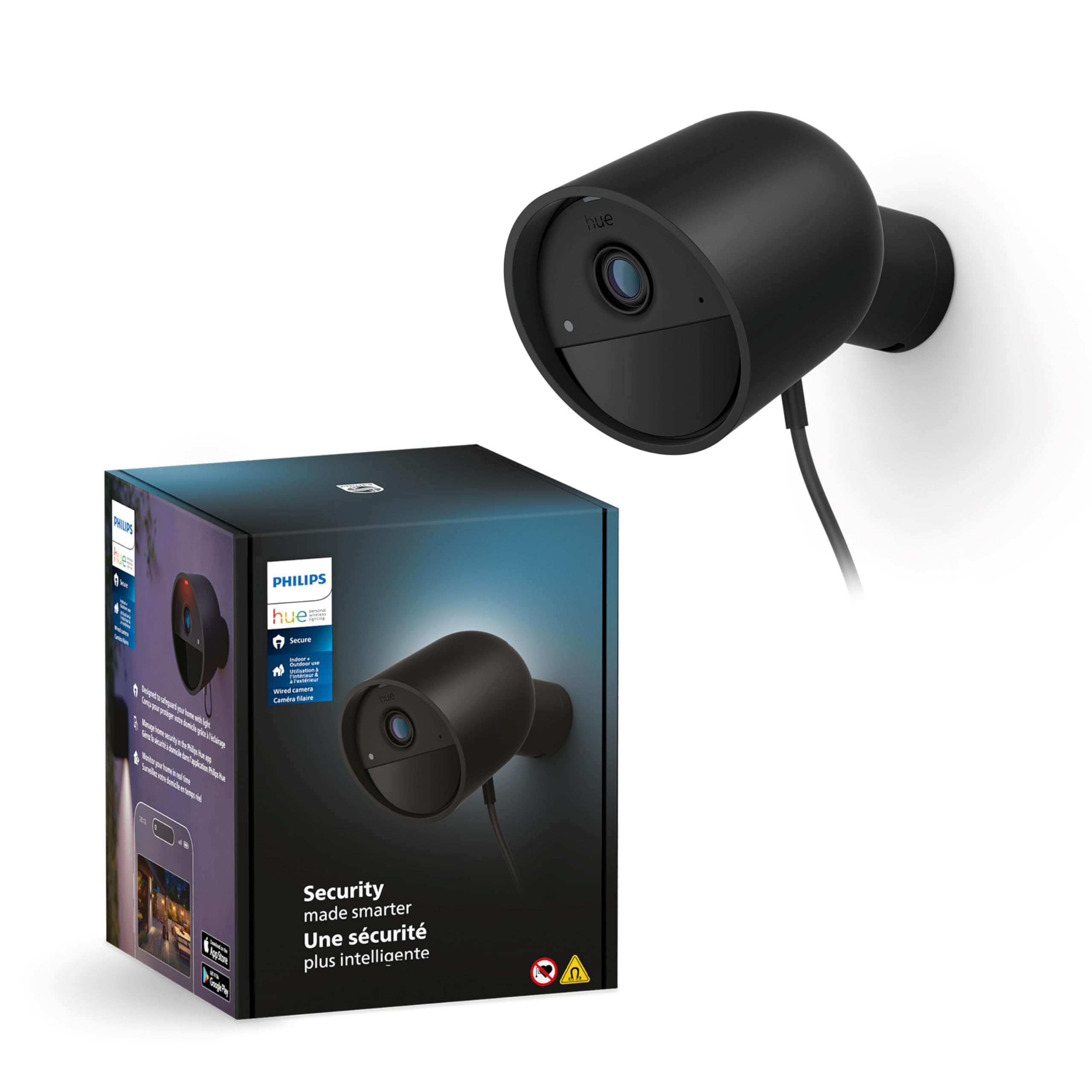 philips-hue-secure-cam-ra-de-s-curit-hd-1080p-filaire-int-rieure-ext-rieure-visi image 1