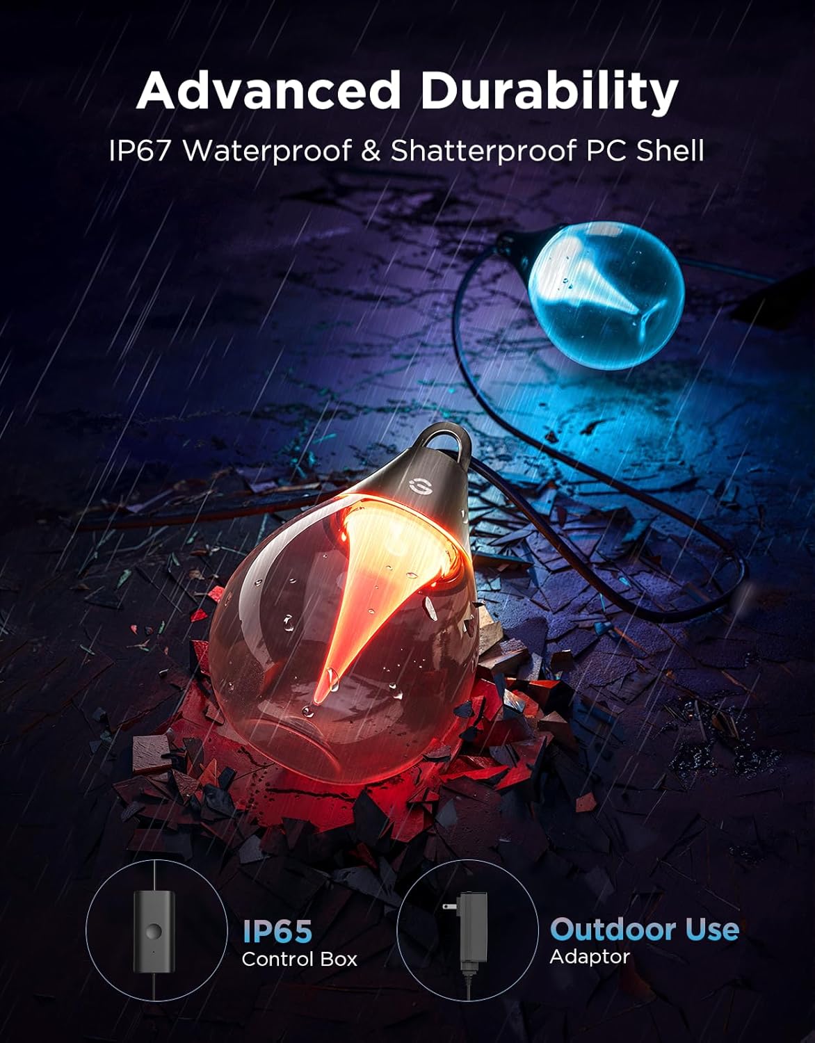 govee-outdoor-clear-bulb-string-lights-guirlande-ext-rieure-intelligente-ampoule image 5