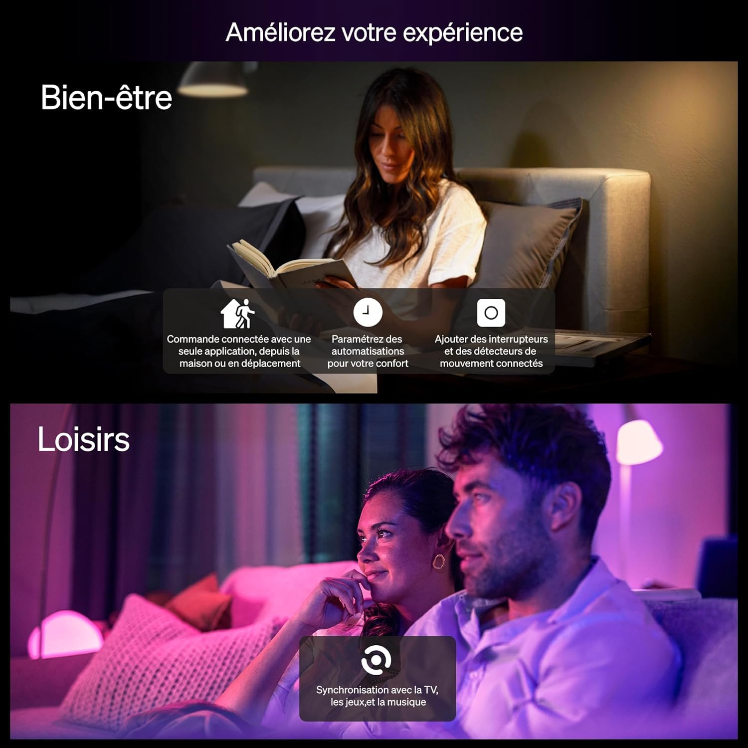 philips-hue-essential-kit-de-d-marrage-hue-bridge-4-ampoules-connect-es-e27-whit image 7
