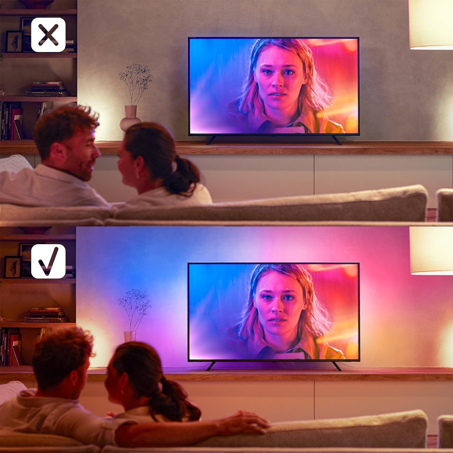 philips-hue-play-gradient-lightstrip-55-pouces-bande-led-ambilight-tv-avec-synch image 7