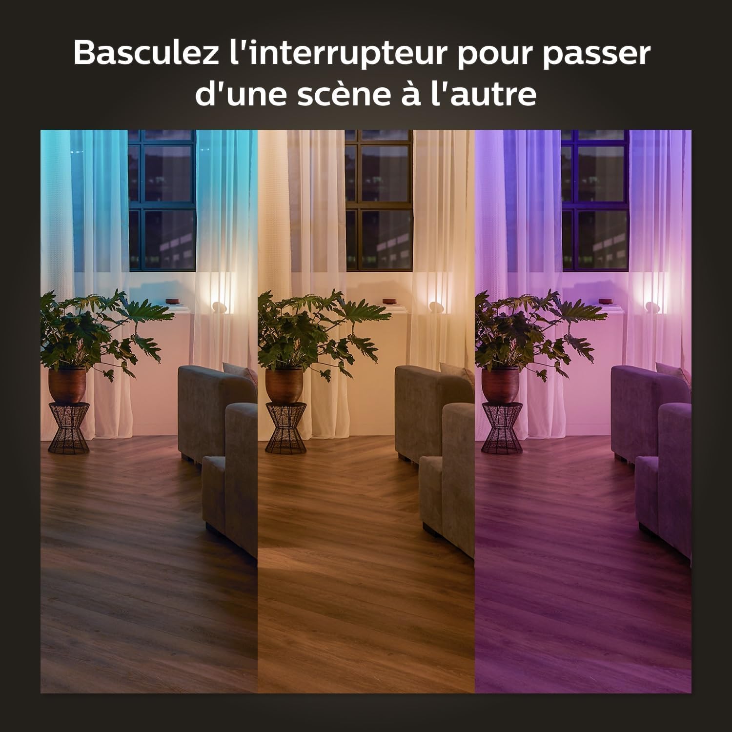 philips-hue-module-d-interrupteur-mural-blanc-utilise-vos-interrupteurs-existant image 4