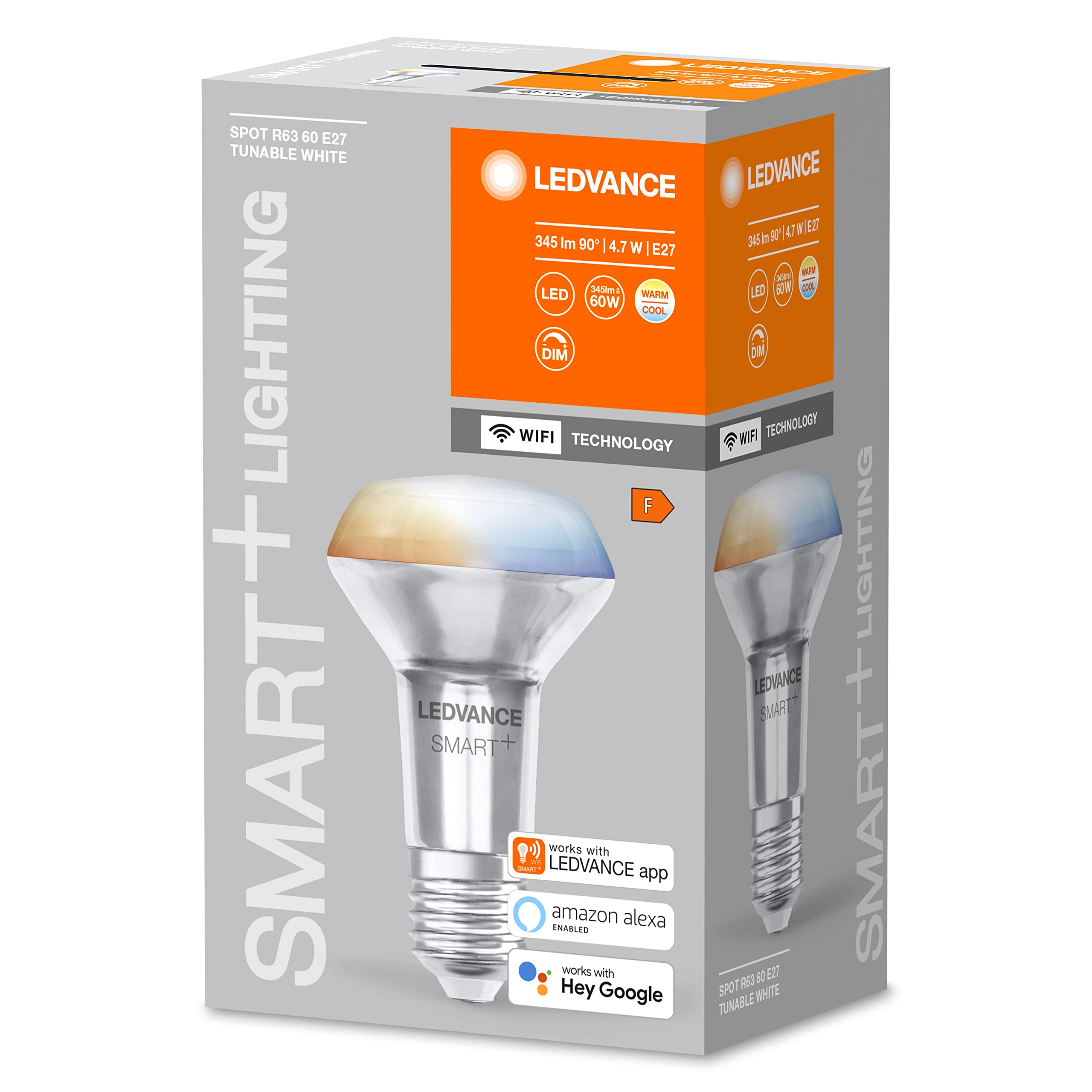 ledvance-smart-wifi-r63-spot-led-e27-blanc-r-glable-2700-6500-k-rempla-ant-60-w image 3