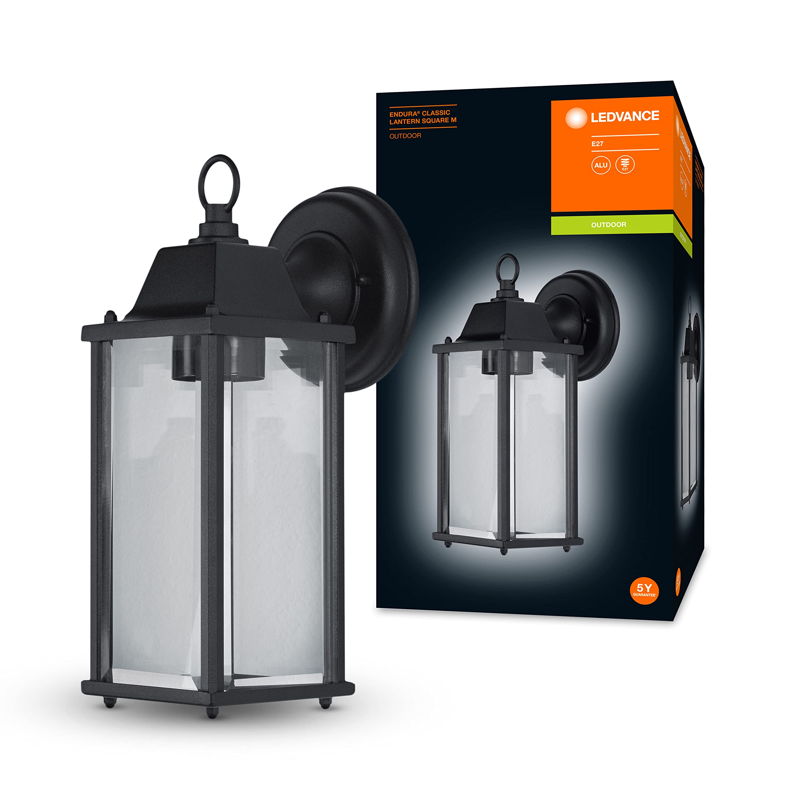 ledvance-endura-classic-lantern-sq-noir-lanterne-ext-rieure-carr-e-avec-douille- image 5