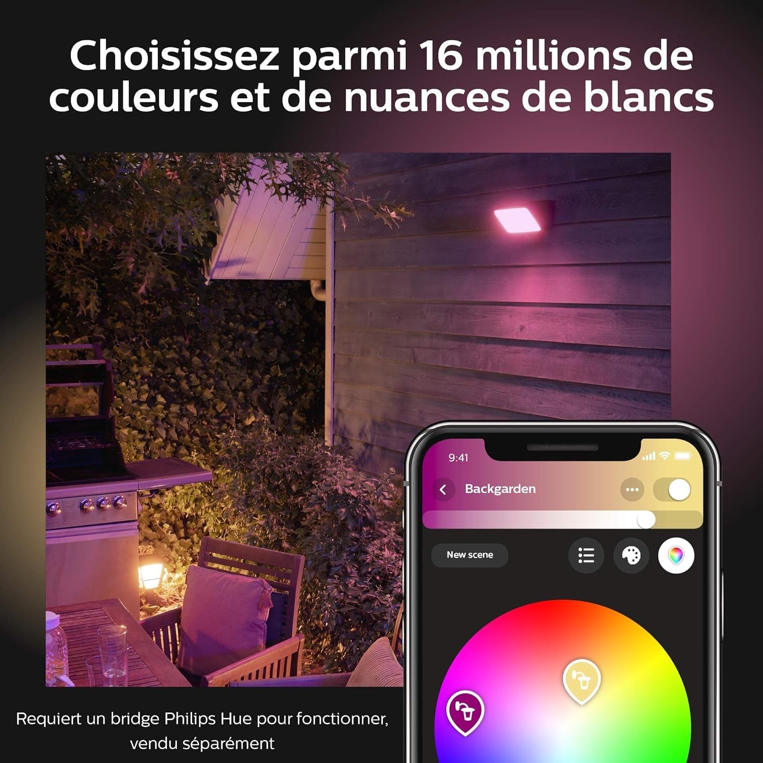 philips-hue-white-color-ambiance-discover-projecteur-ext-rieur-connect-aluminium image 5
