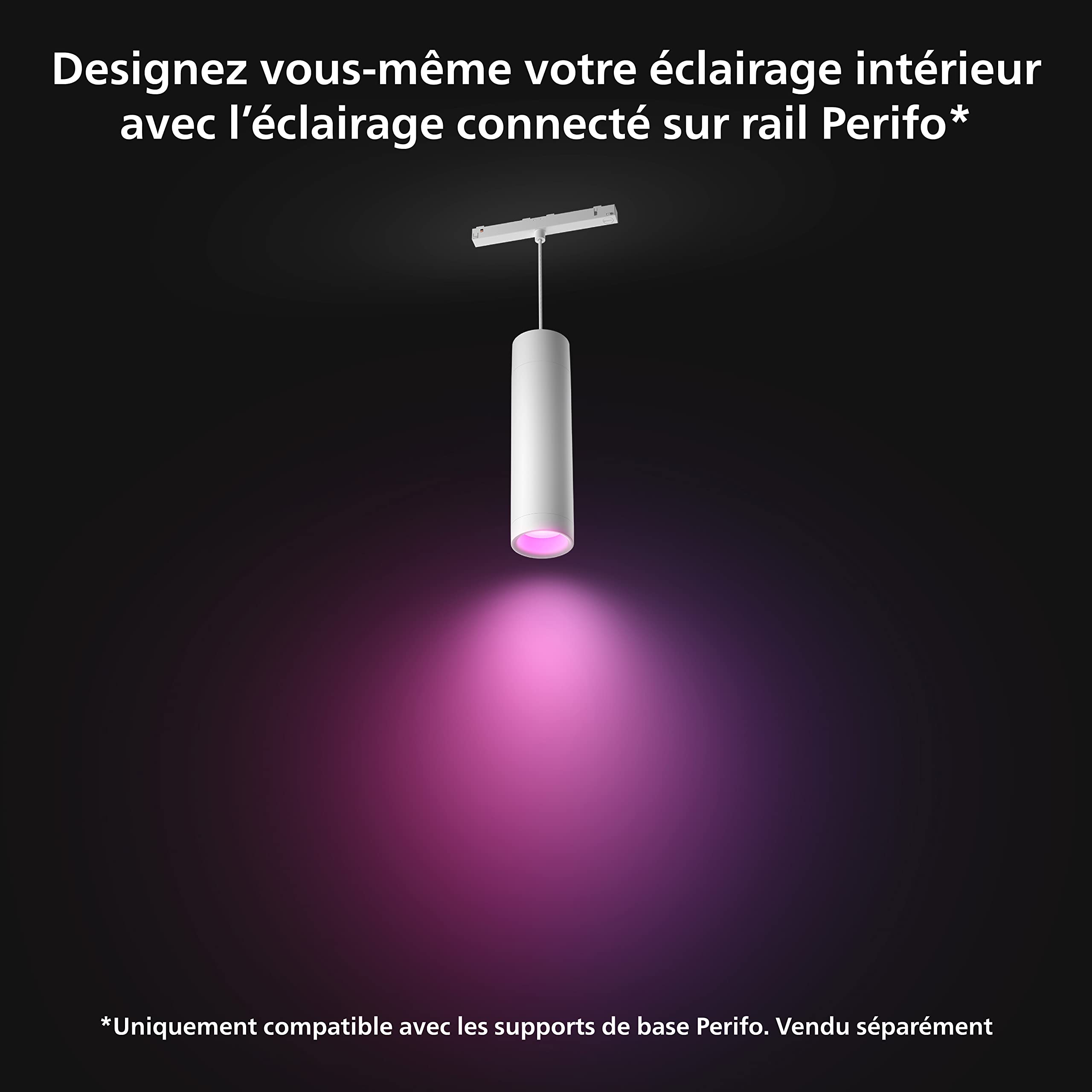 philips-hue-perifo-suspension-cylindrique-blanche-sur-rail-bluetooth-alexa-googl image 3