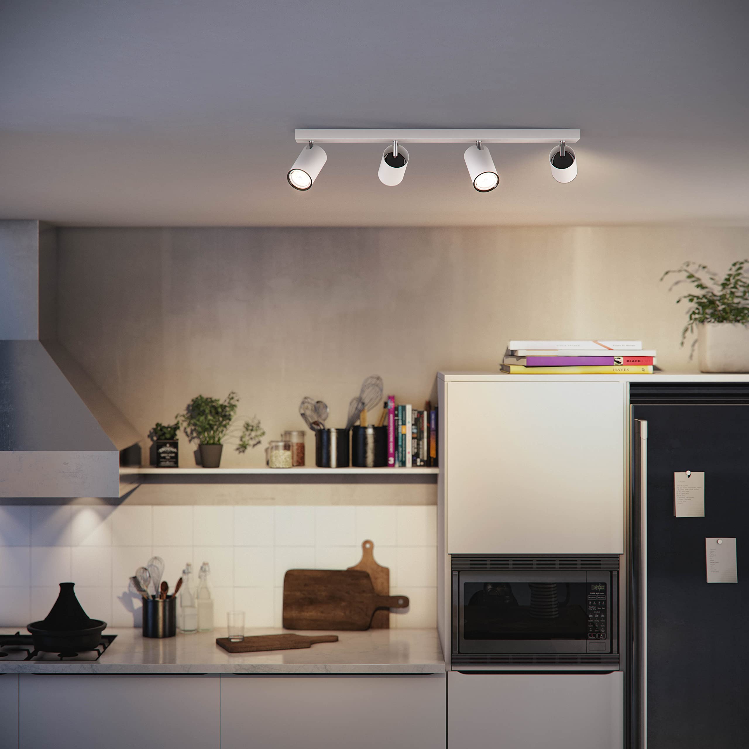 philips-hue-kosipo-lot-de-4-spots-en-saillie-blanc-gu10-hue-white-ambiance-avec- image 3
