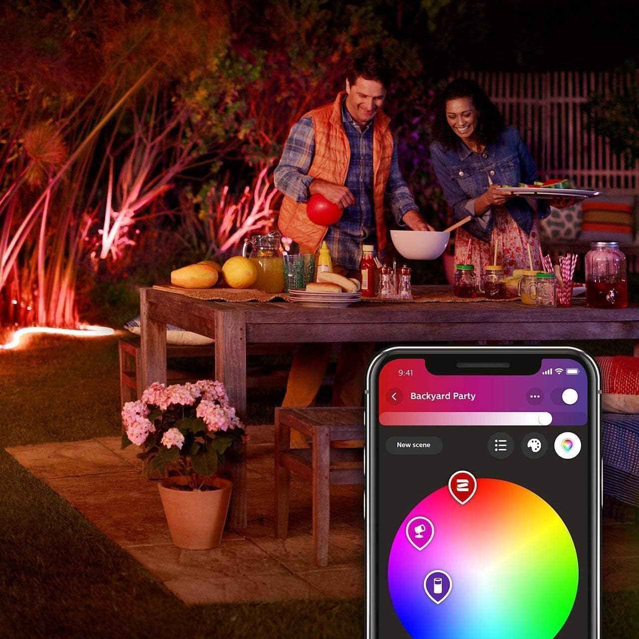 philips-hue-outdoor-lightstrip-bande-lumineuse-ext-rieure-5-m-avec-capteur-ext-r image 6
