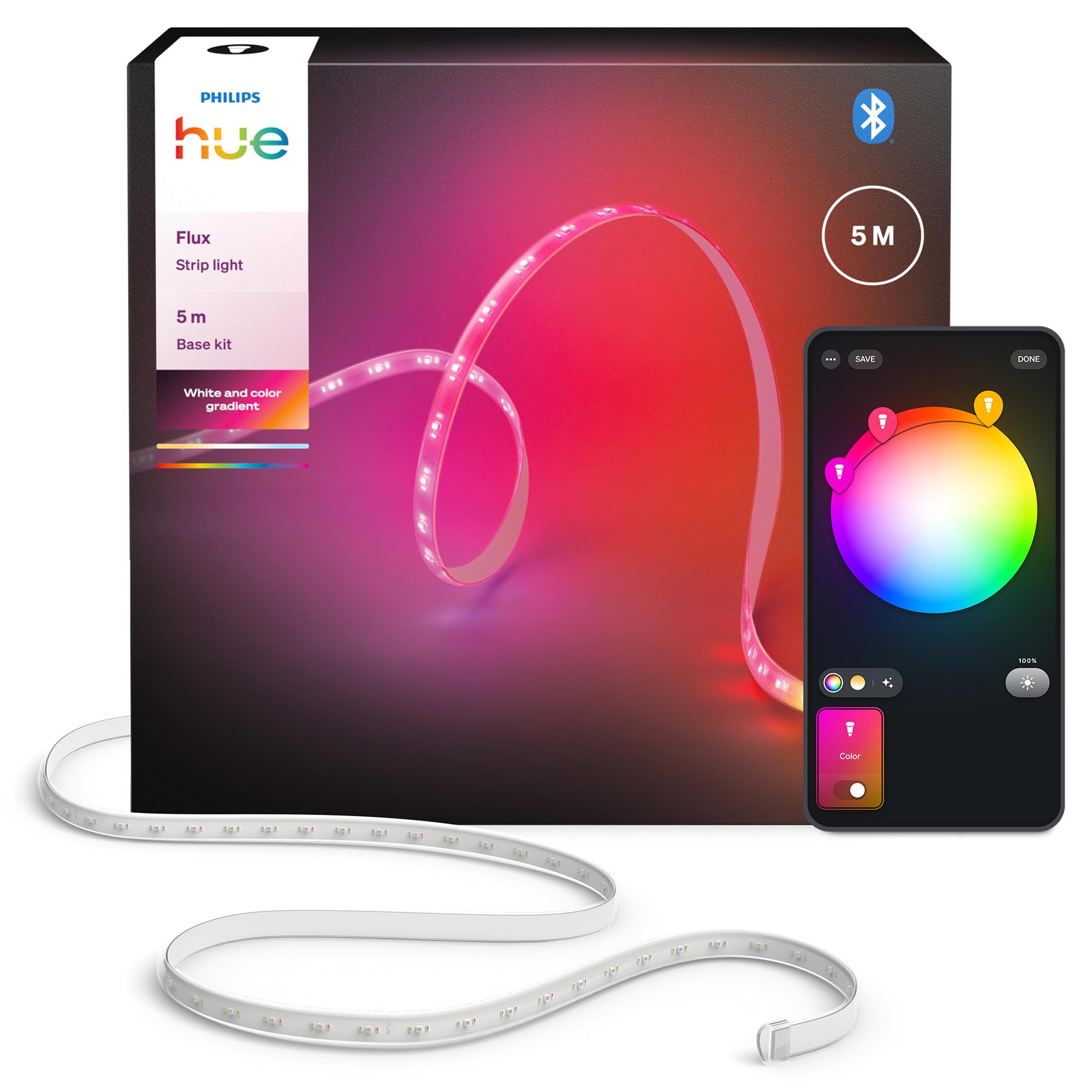philips-hue-flux-5-m-ruban-led-int-rieur-white-color-ambiance-2000-lm-chromasync image 1