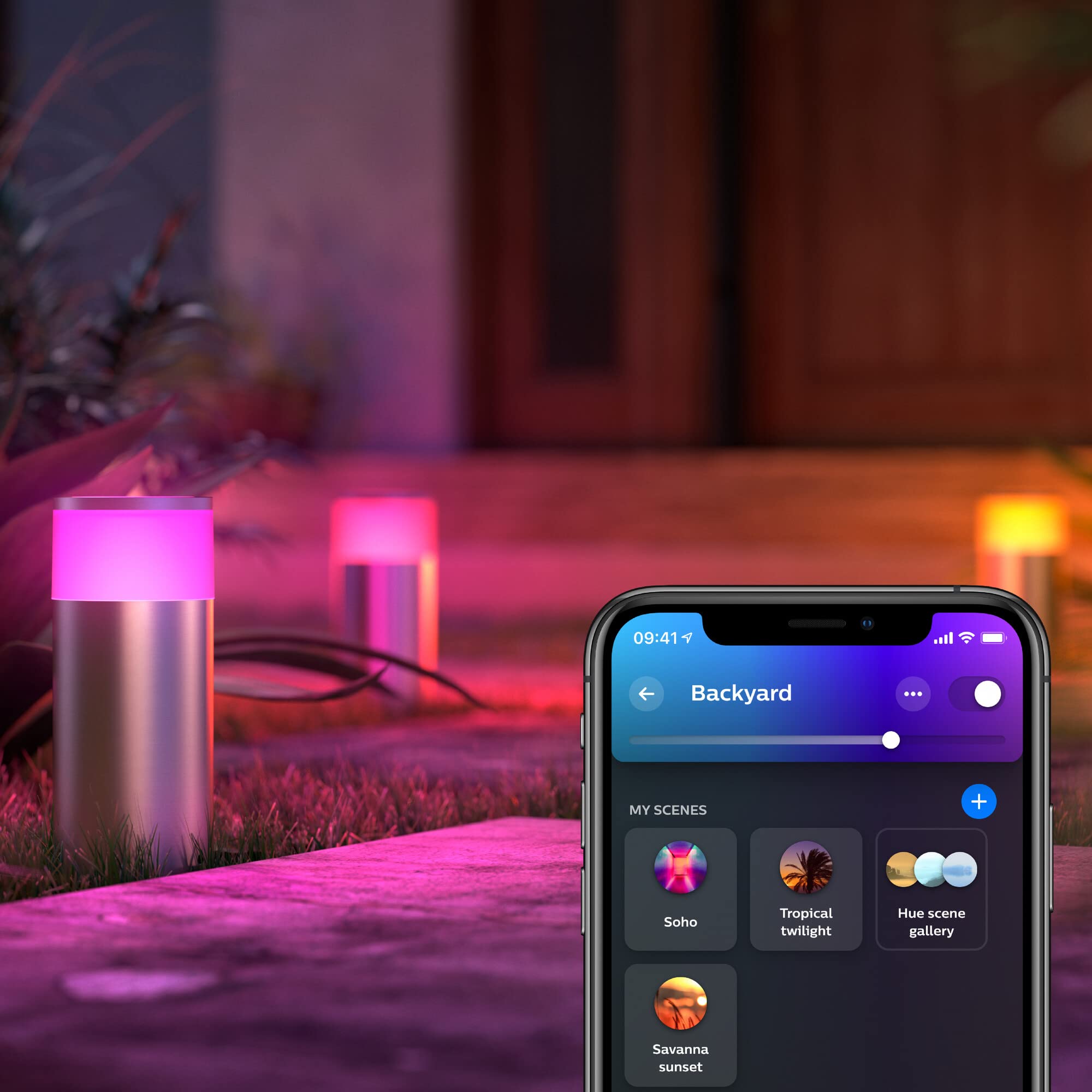 philips-hue-white-and-color-ambiance-calla-borne-lumineuse-ext-rieure-en-inox-16 image 3