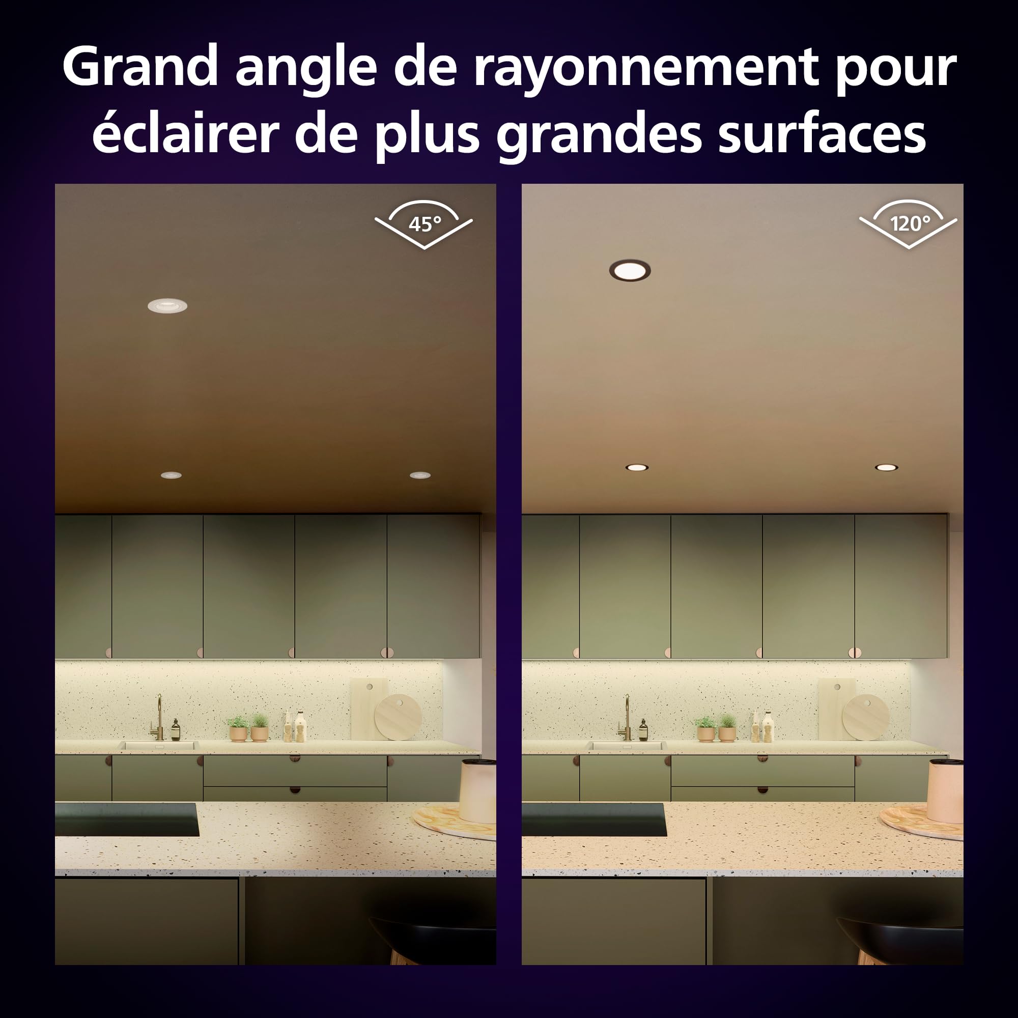 philips-hue-white-color-ambiance-slim-downlight-pack-de-3-spots-encastr-s-connec image 3