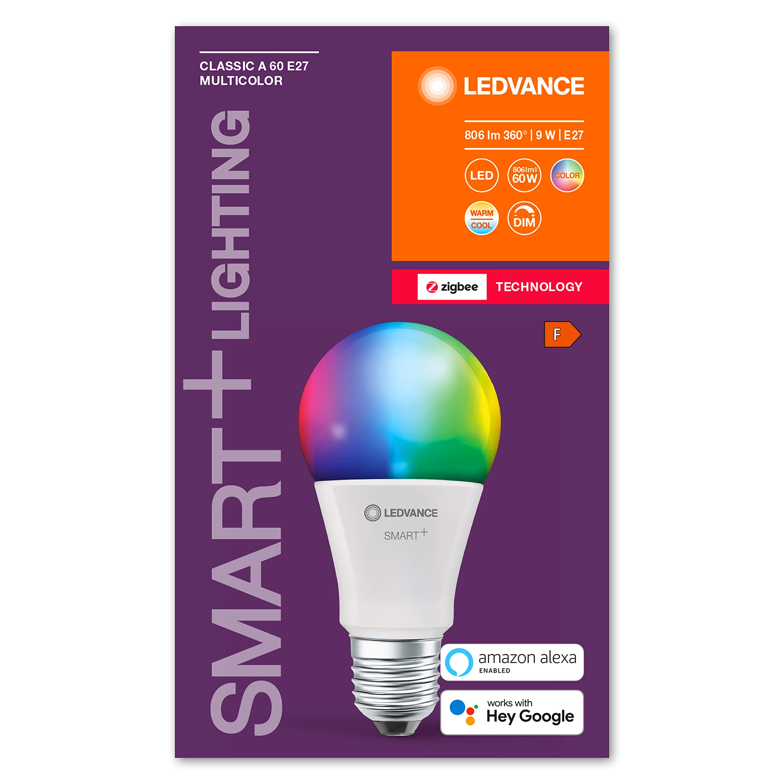 ledvance-lampe-led-intelligente-smart-zigbee-a60-e27-9w-rgbw-806-lm-dimmable-pac image 7