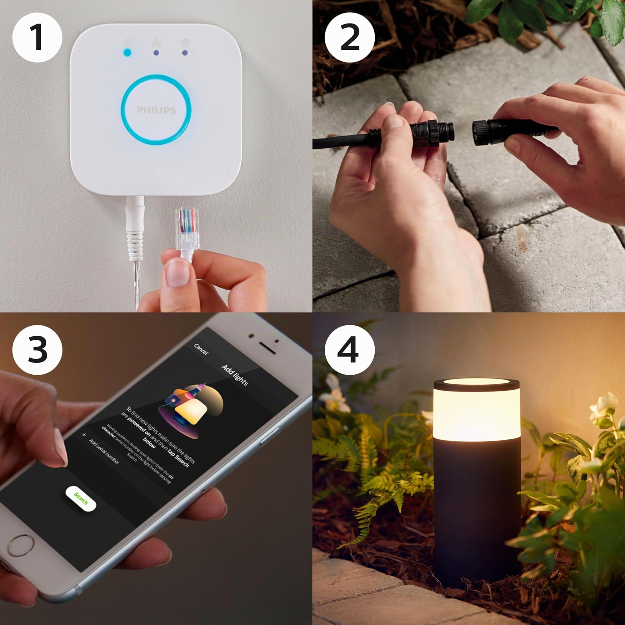 philips-hue-white-color-ambiance-calla-borne-d-ext-rieur-connect-e-8-w-extension image 7