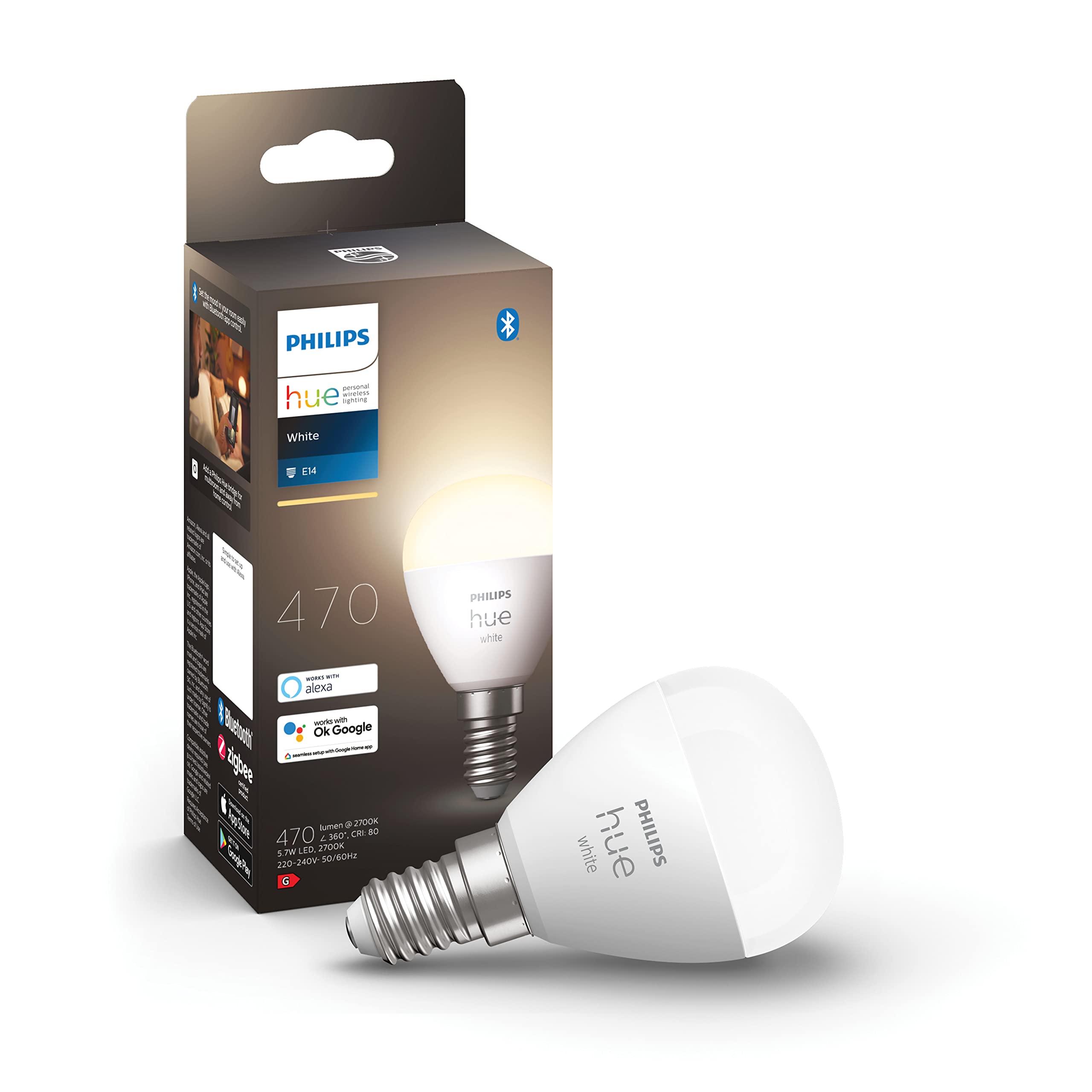 philips-hue-white-pack-avantag-e14-avec-4-ampoules-sph-riques-blanches-chaudes-1 image 2