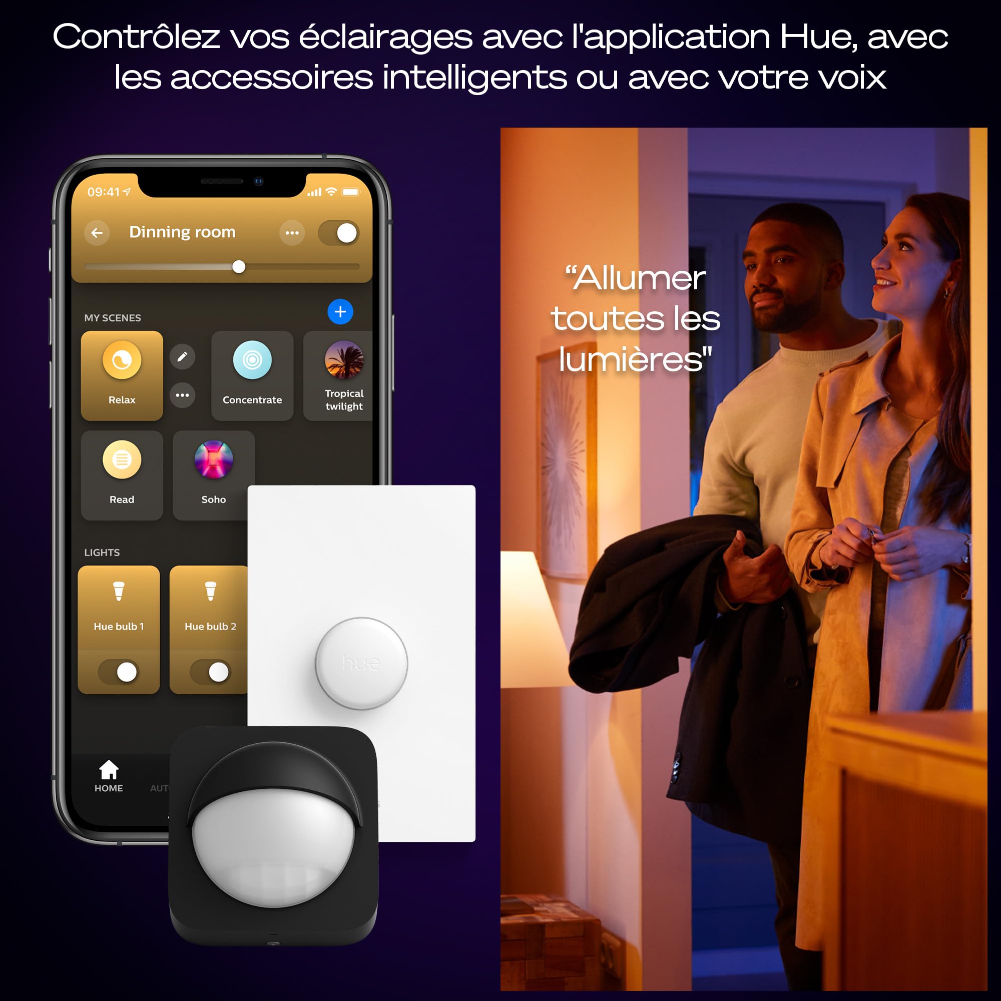 philips-hue-devote-panneau-led-connect-rond-30-cm-white-and-color-ambiance-16-6- image 6
