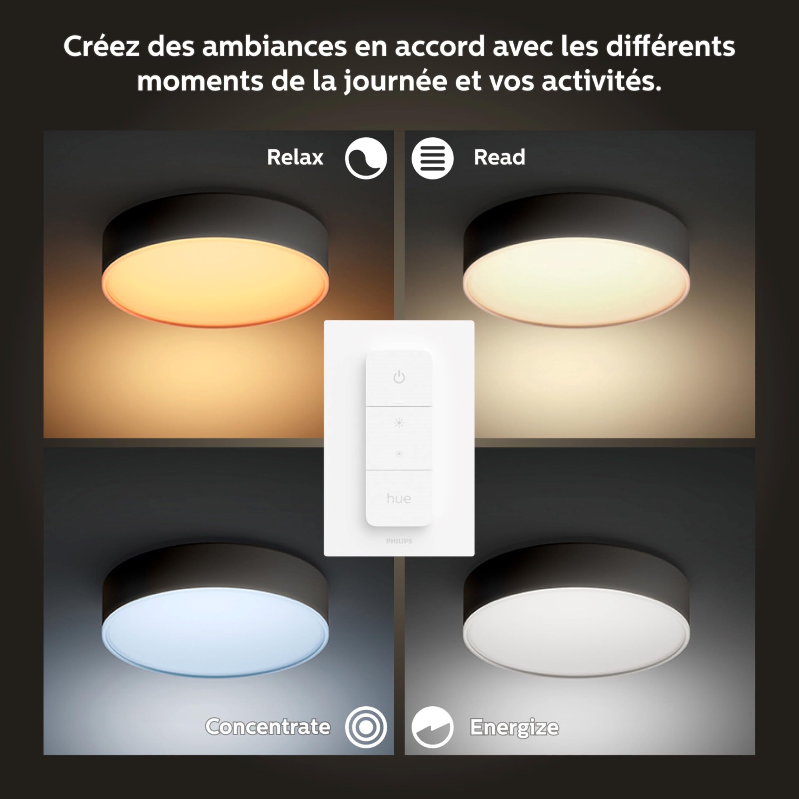 philips-hue-white-ambiance-enrave-xl-plafonnier-connect-blanc-variable-noir-blue image 5