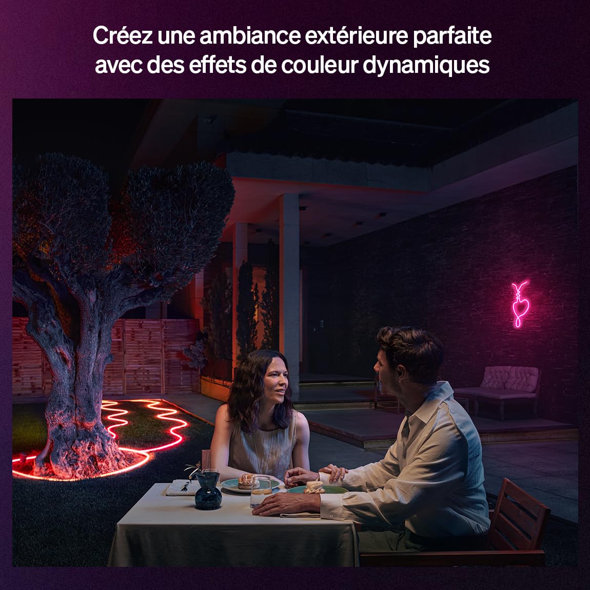 philips-hue-n-on-ruban-led-ext-rieur-5m-1100-lm-chromasync-flexible-et-courbable image 2