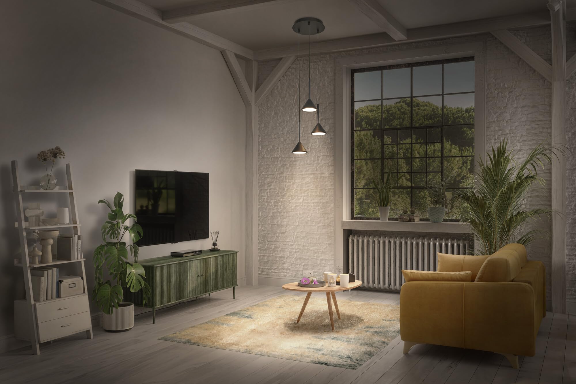 ledvance-decor-fuji-3xpendant-suspension-led-d-corative-triple-13w-3000k-noir-fi image 3