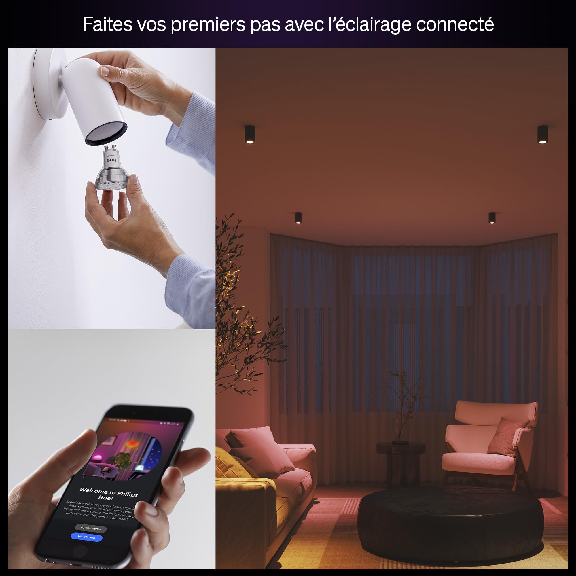 philips-hue-essential-spot-led-connect-gu10-white-and-color-ambiance-4-7-w-345-l image 2