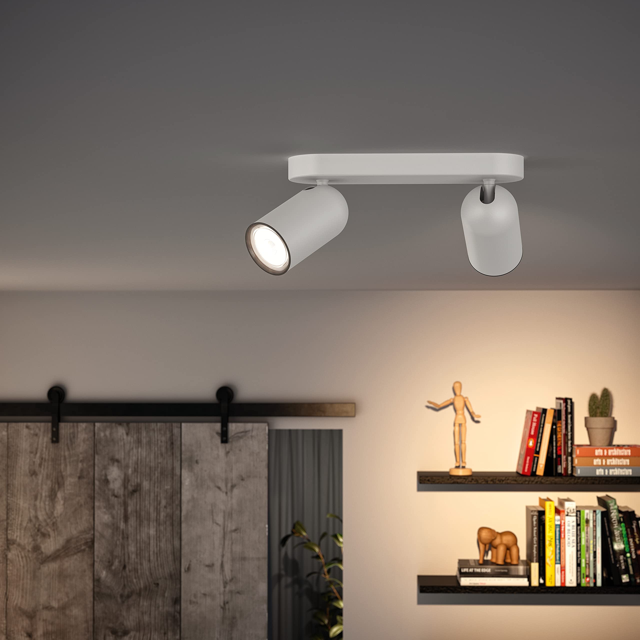 philips-hue-pongee-2-spot-en-saillie-blanc-2-points-gu10-white-ambiance-blanc-ch image 5