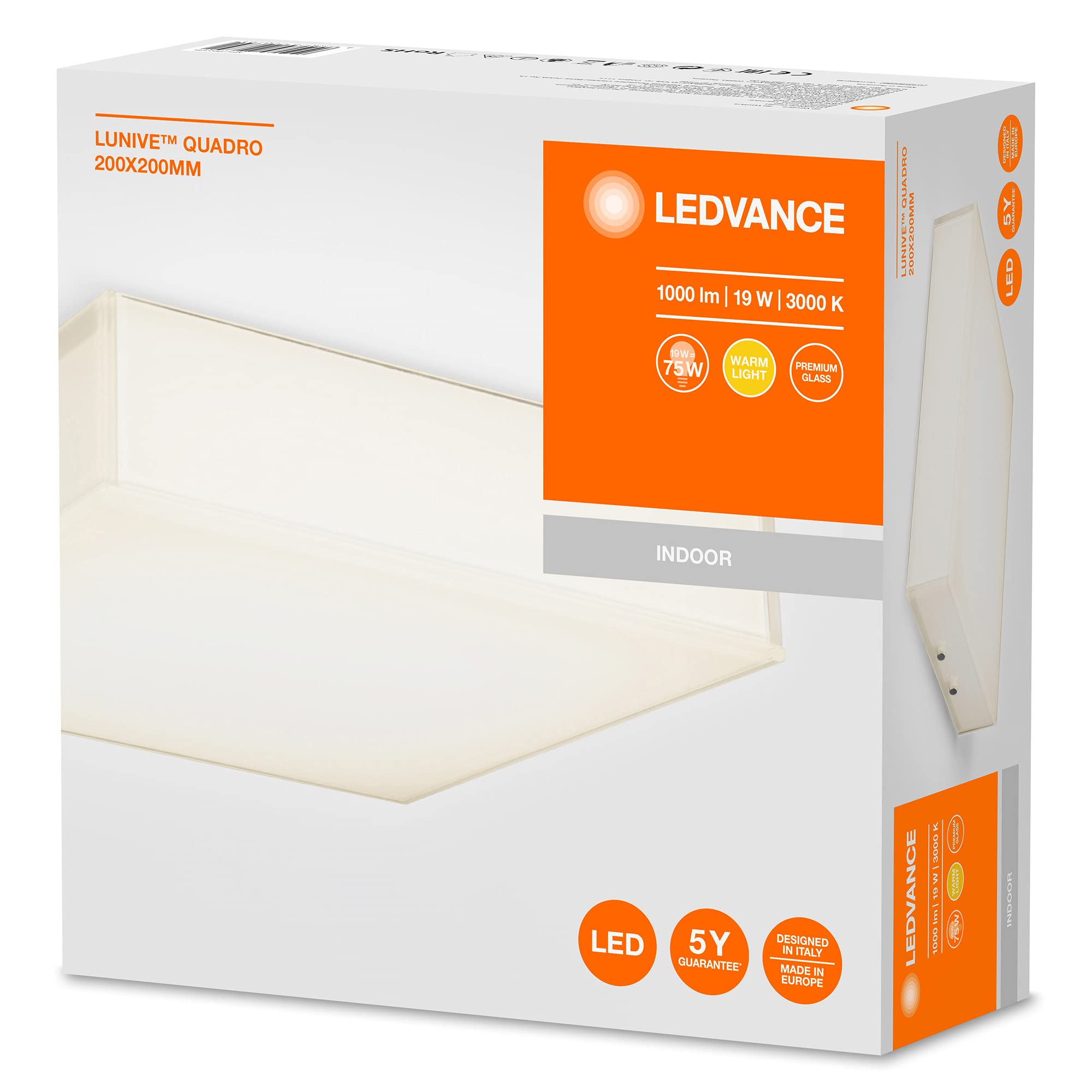 ledvance-lunive-quadro-plafonnier-led-applique-carr-e-verre-et-m-tal-blanc-chaud image 3