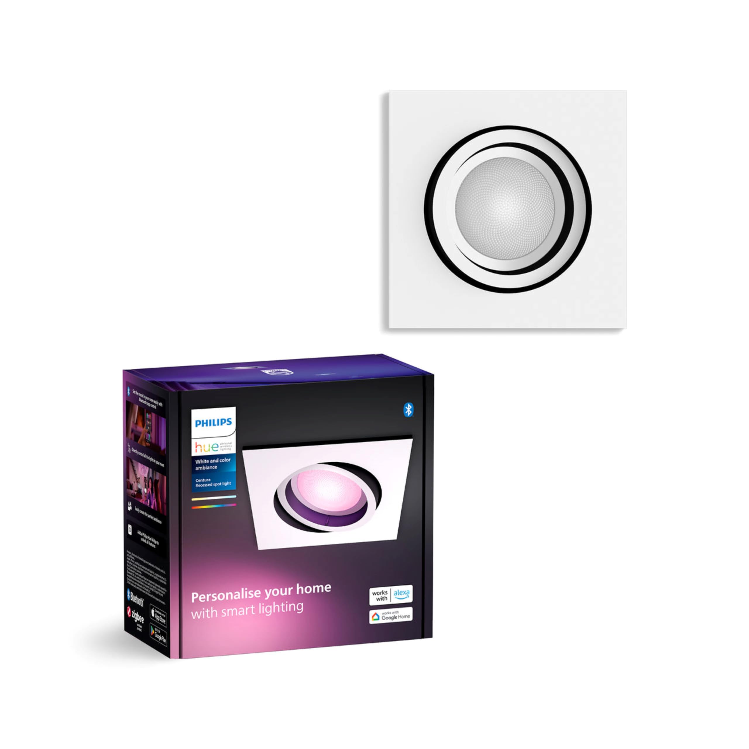 philips-hue-white-and-color-ambiance-centura-downlight-rond-encastr-led-intellig image 8