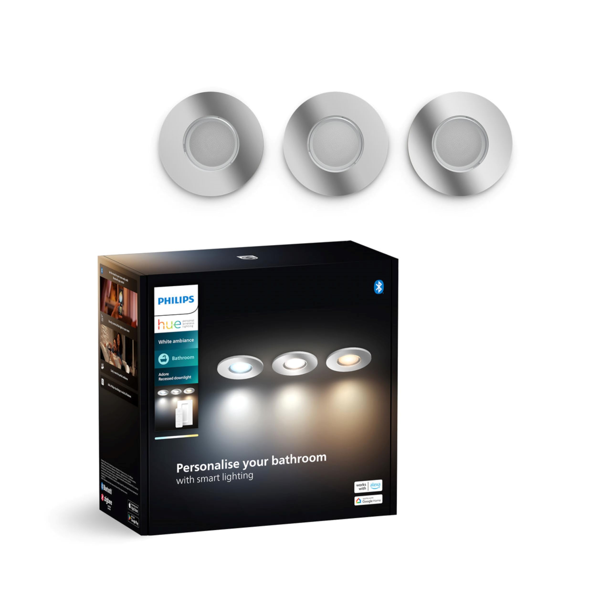 philips-hue-white-ambiance-adore-spot-encastr-chrom-salle-de-bain-gu10-5-w-dimma image 1